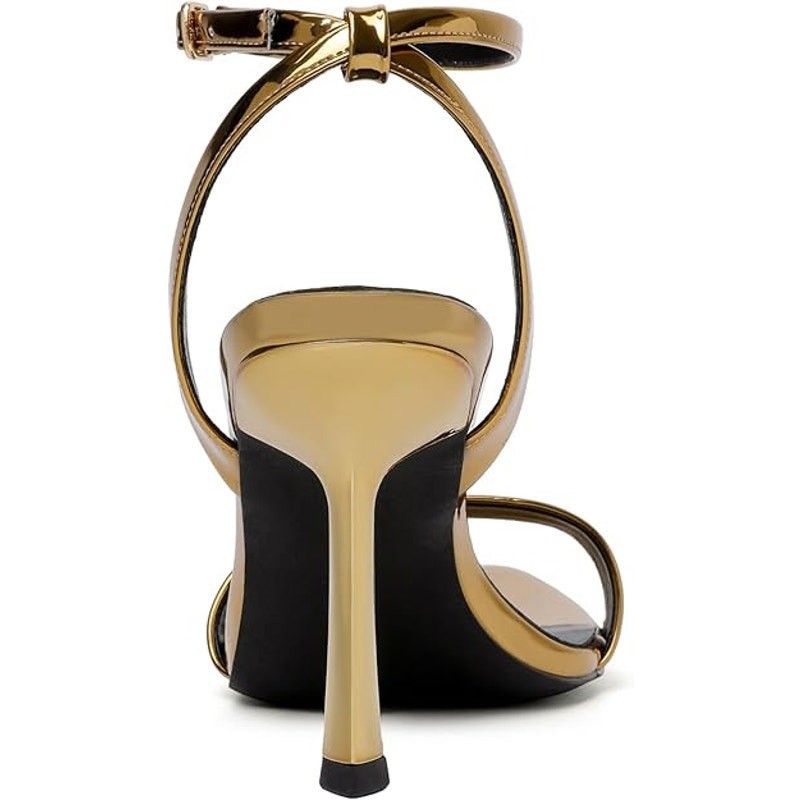 Other Mostrin Women's Gold 4" Heel Open Toe Ankle Strap Sandals 7 Size US 7 / IT 37 - 4 Thumbnail