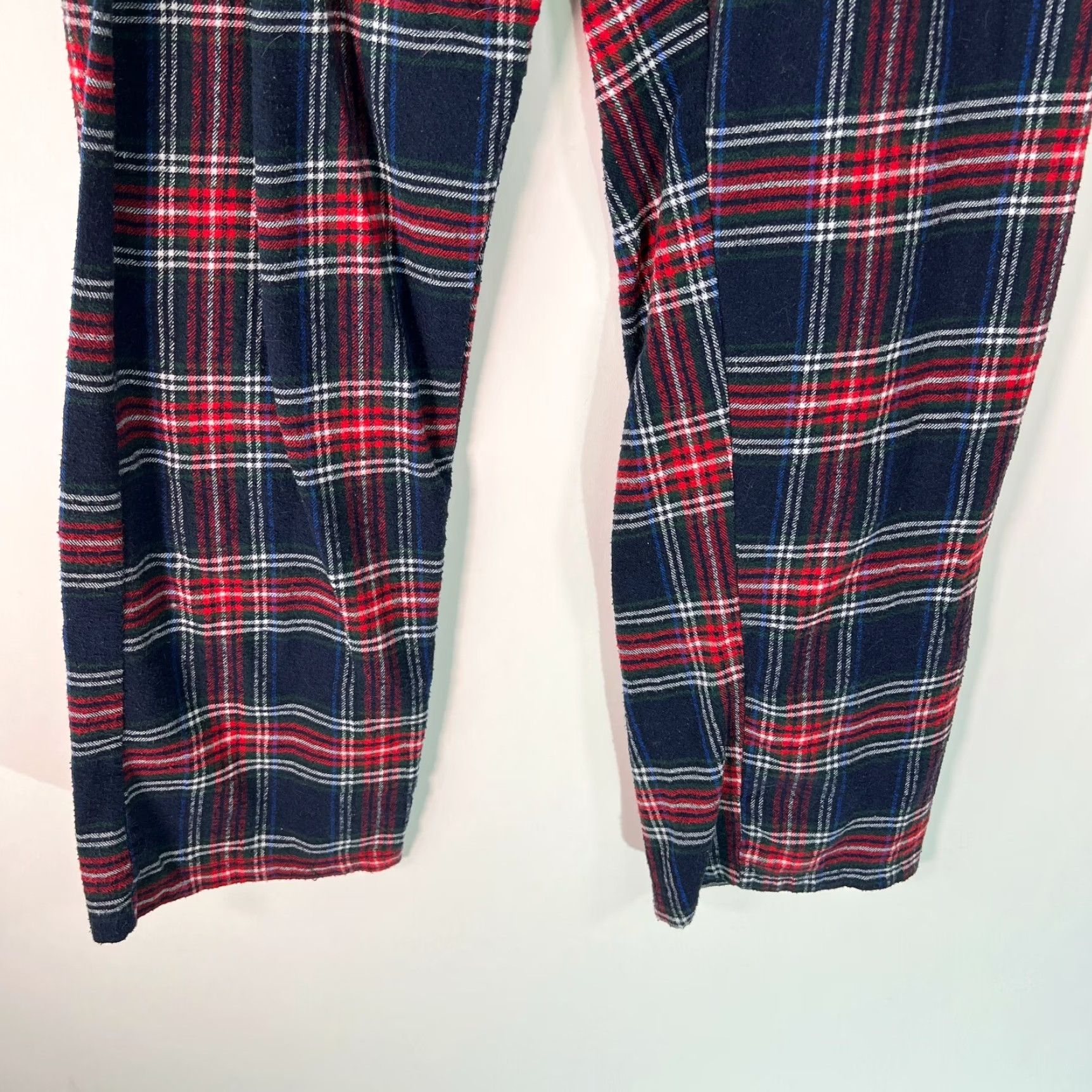 Vintage Womens Sleepwear Pajama Pants Elastic Waist Drawstring Plaid Blue Size Medium Size 32" / US 10 / IT 46 - 6 Thumbnail