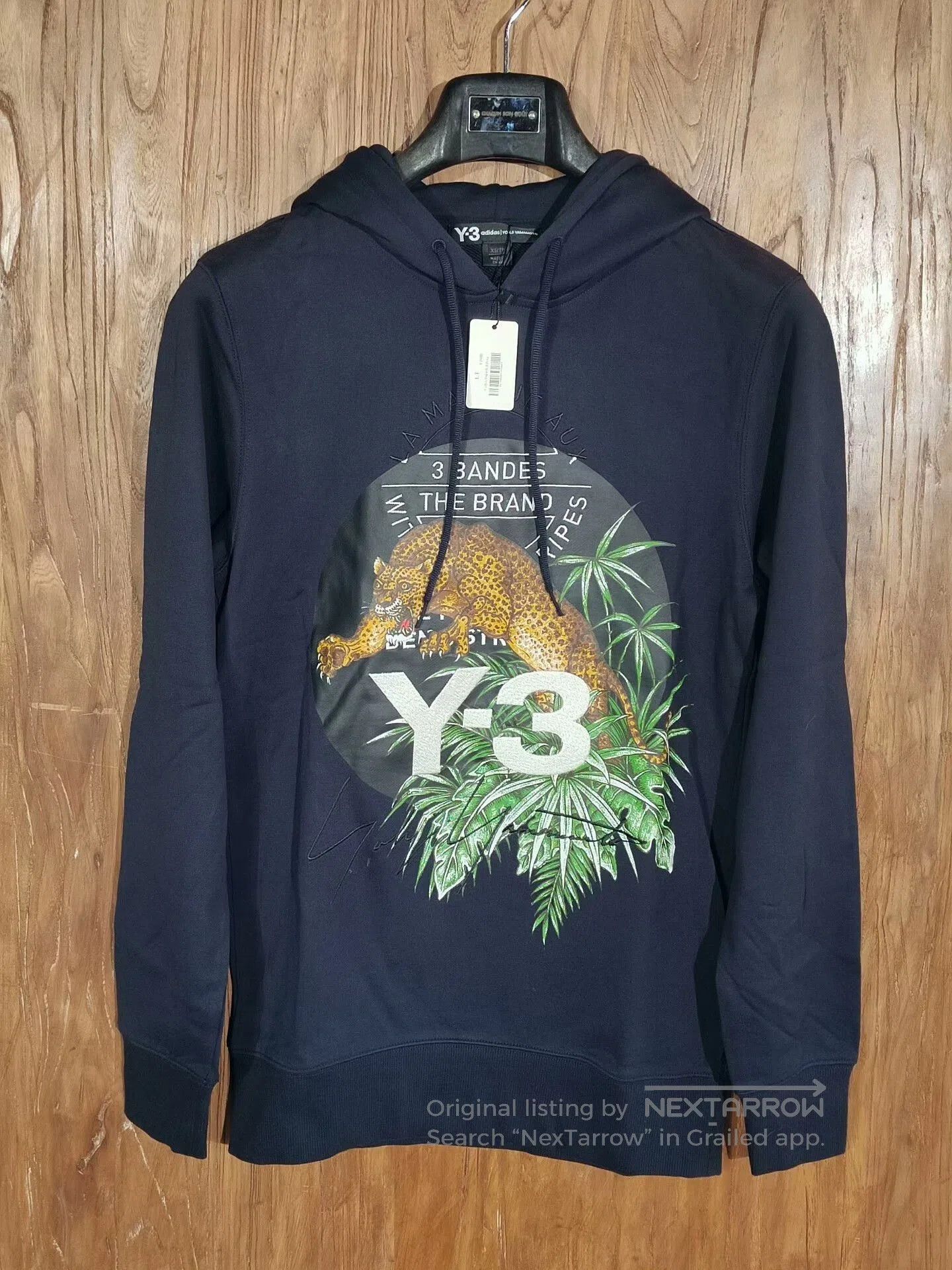 Y-3 Y-3 Leopard Print Embroidered Hoodie. Size US XS / EU 42 / 0 - 1 Thumbnail