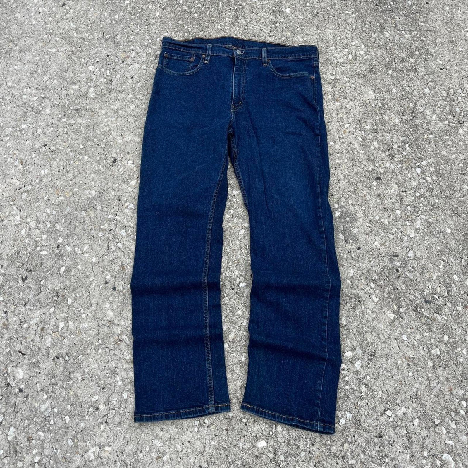Levi's × Levi's Vintage Clothing × Vintage Crazy Y2K Levi’s 514 Essential Dark Wash Denim Jeans Size US 38 / EU 54 - 5 Thumbnail