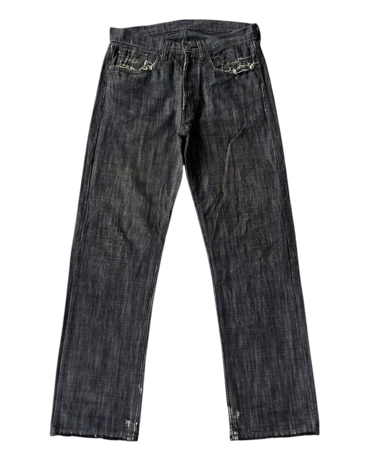 Sugar Cane 🔥VINTAGE SUGAR CANE TOYO ENTERPRISE Distressed Denim Jeans Size US 32 / EU 48 - 1 Thumbnail