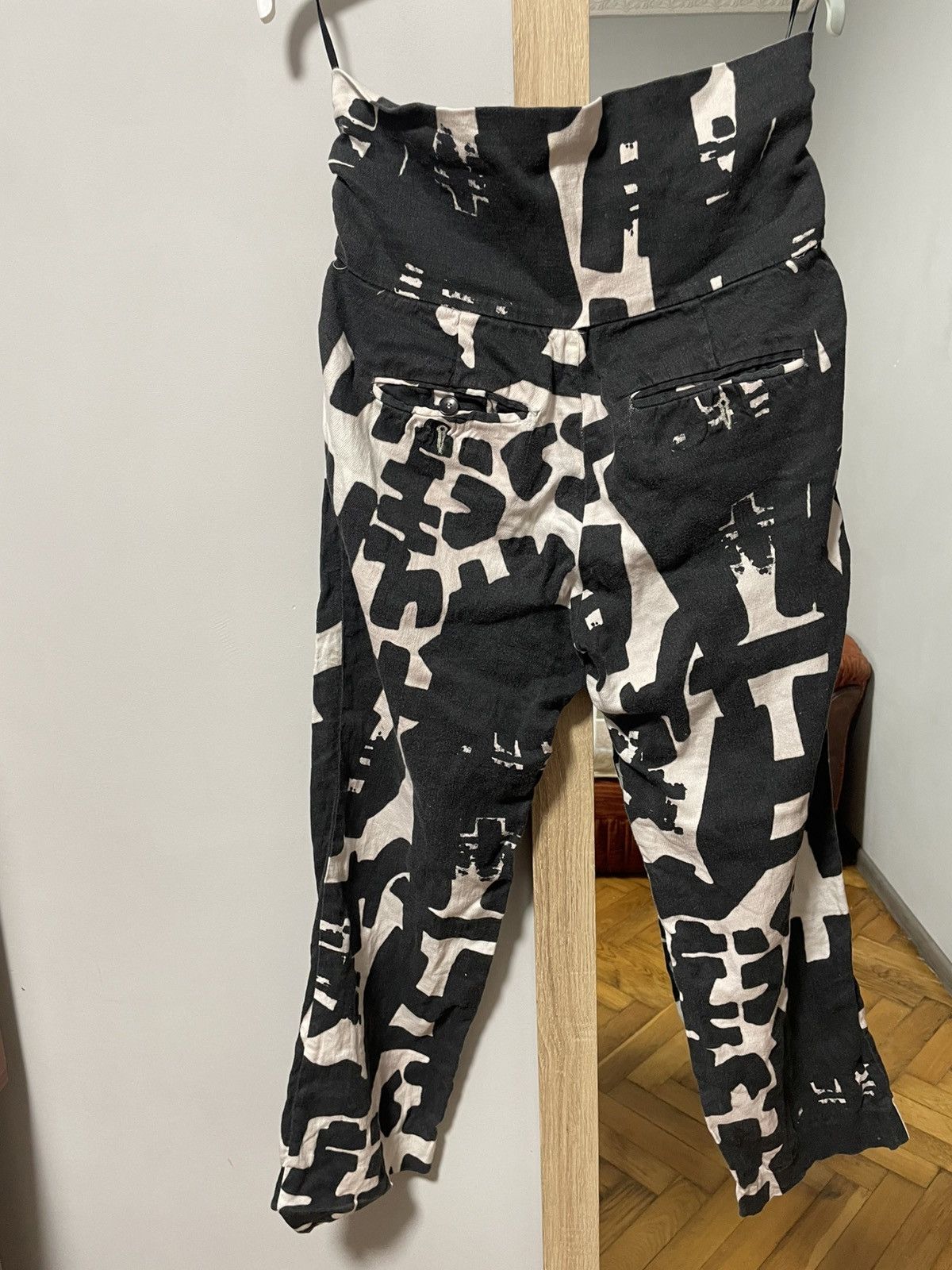 Isabel Marant Vintage pants Isabel Marant Monochrome Printed Cotton Size 26" / US 2 / IT 38 - 8 Thumbnail