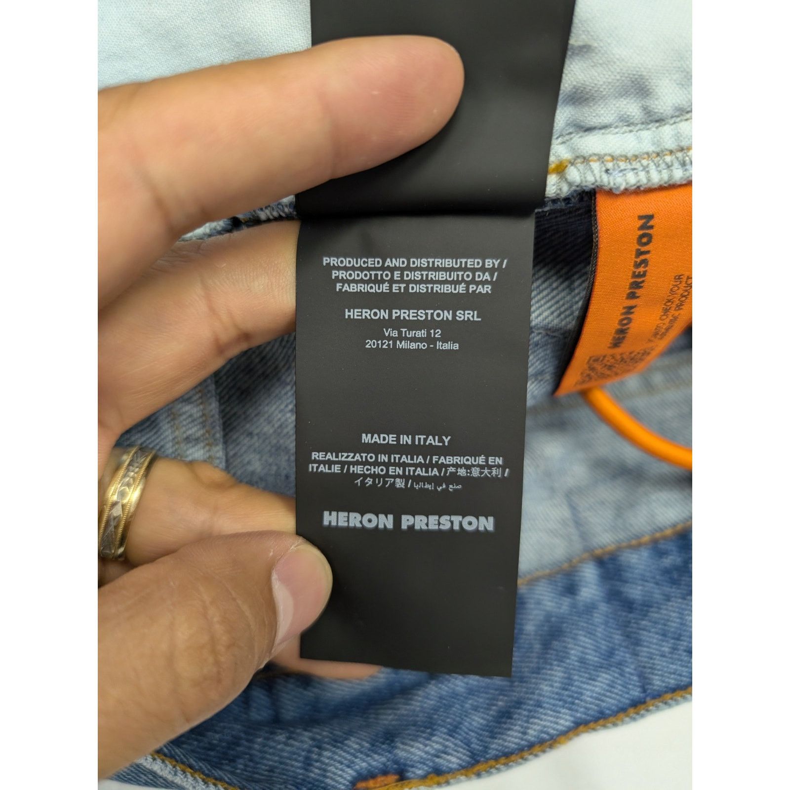 Heron Preston o1rshd1 Global Coll Regular 5 Pocket Vintage Jeans in Blue Size US 30 / EU 46 - 14 Thumbnail