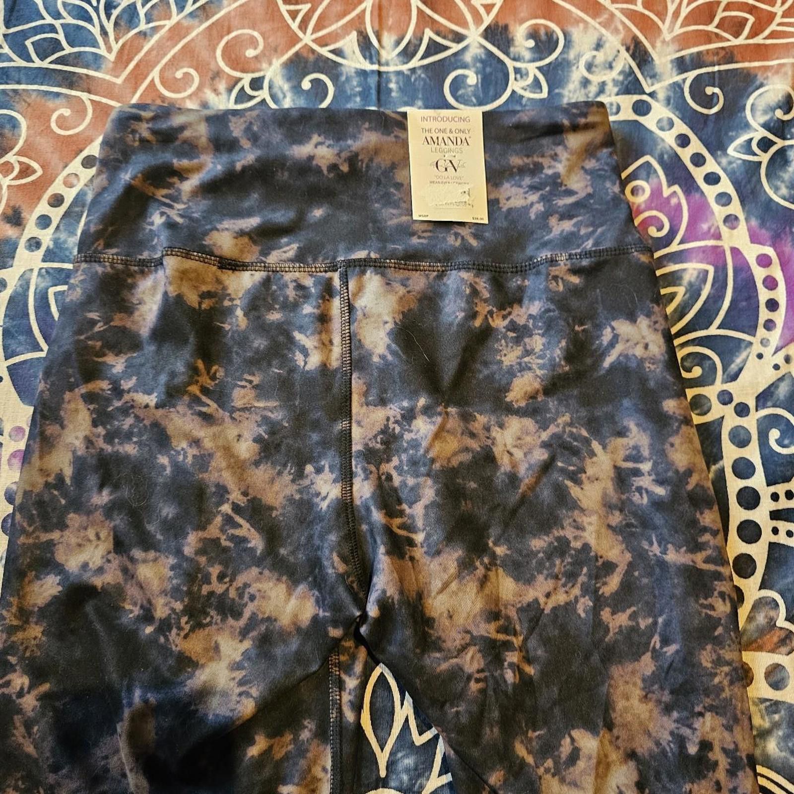 Designer Gloria Vanderbilt Women's Legging NWT Tie-Dye Size 32" / US 10 / IT 46 - 7 Thumbnail