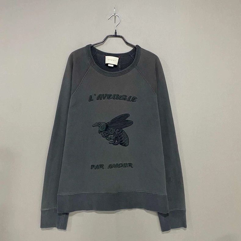 Gucci Gucci Bee Embroidered Sweatshirt- DMC Size US M / EU 48-50 / 2 - 1 Thumbnail