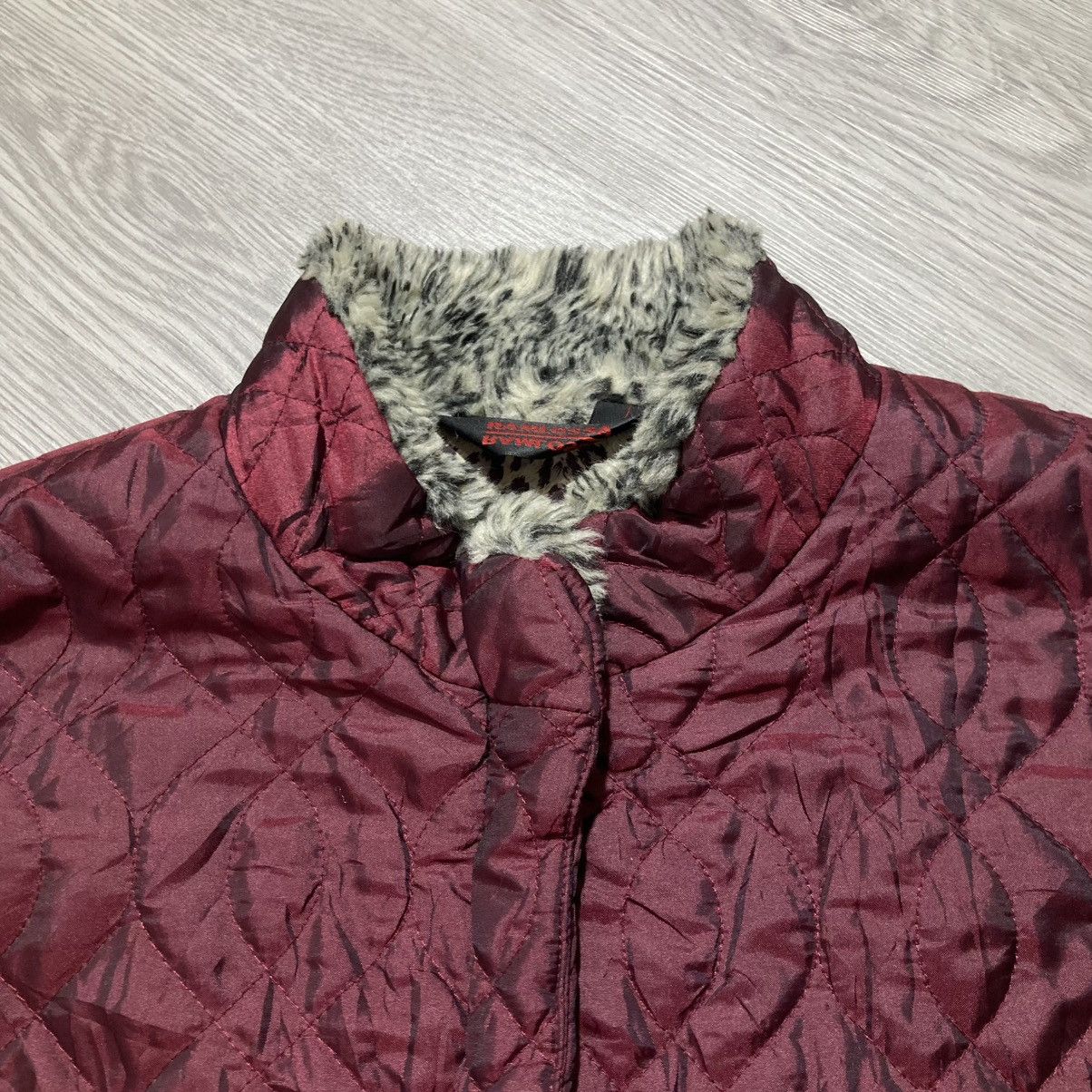 If Six Was Nine 2000s Ramlossa Puffer Inner Leopard Motif Vest Red Lgb Size US L / EU 52-54 / 3 - 6 Thumbnail