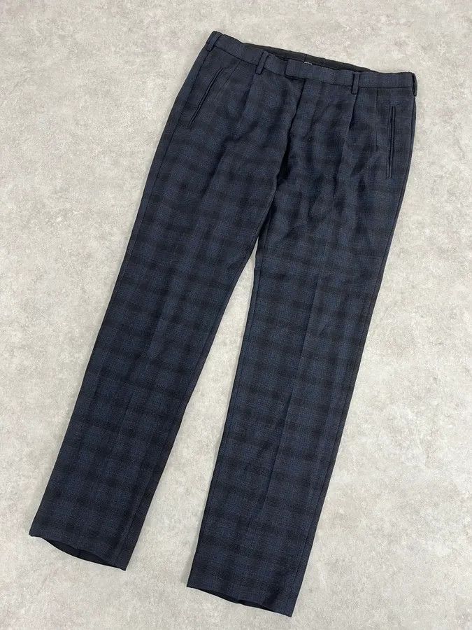 Gucci 2000s Gucci Navy Checkered Tailored Pants Size US 34 / EU 50 - 5 Thumbnail
