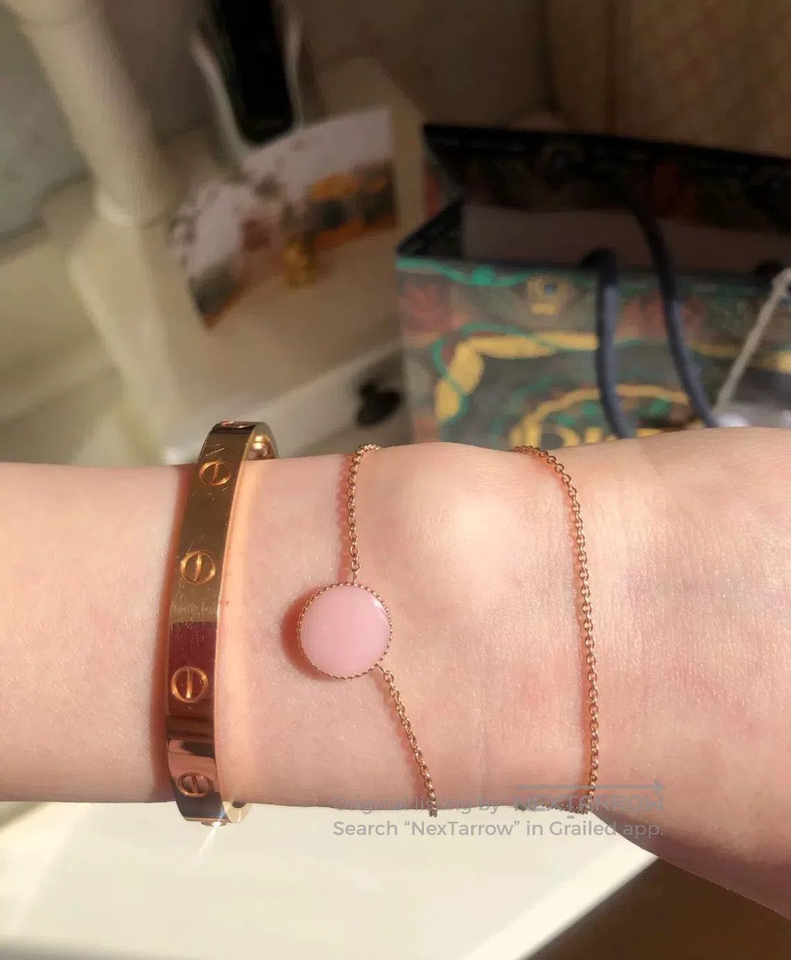 Dior Dior Pink Octagonal Star Opal Bracelet. Size ONE SIZE - 4 Thumbnail