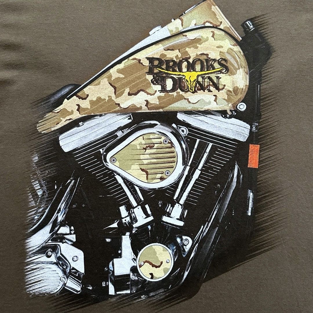 Gildan Brooks & Dunn Ride With the U.S.A. Tee Size M Green Size US M / EU 48-50 / 2 - 4 Thumbnail