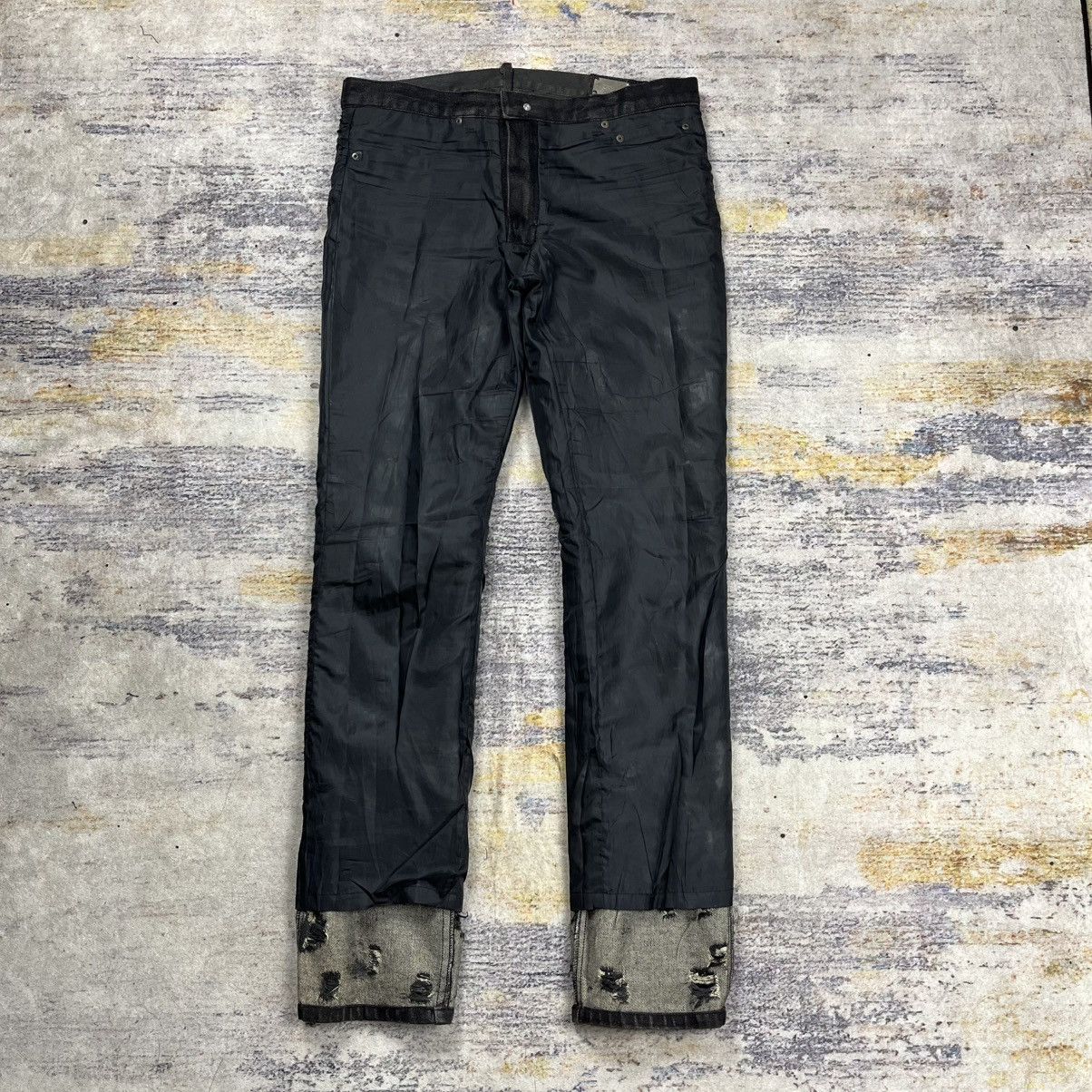In The Attic In the attic distressed waxed denim pants Size US 32 / EU 48 - 9 Thumbnail