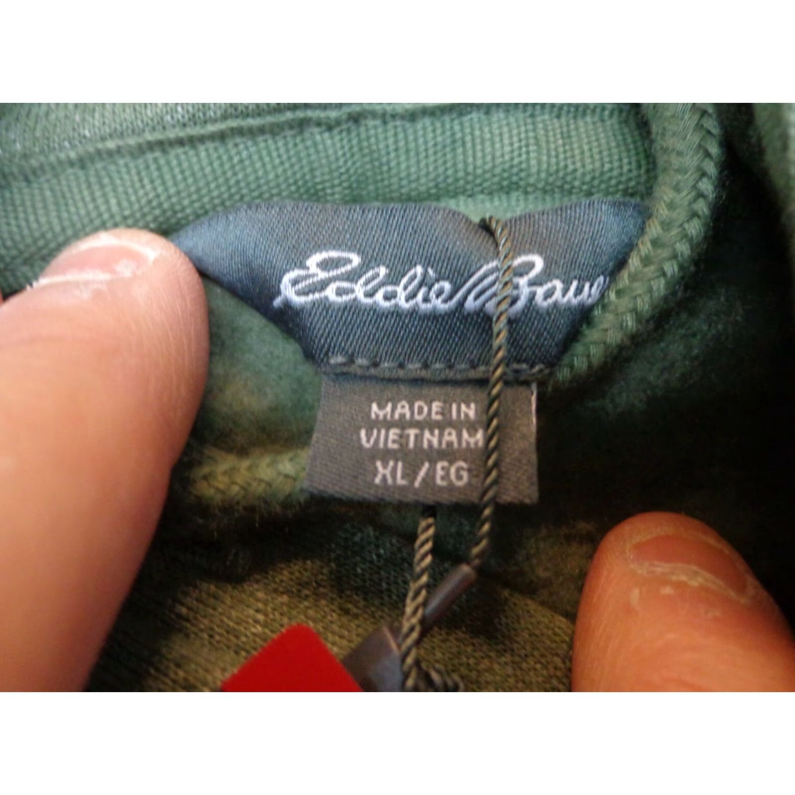 Eddie Bauer Eddie Bauer Hoodie Pullover Fleece Outdoor Logo Men XL Green Heather All Seasons New Size US XL / EU 56 / 4 - 4 Thumbnail