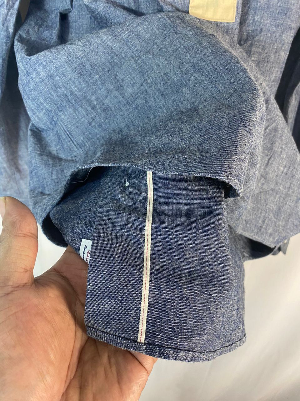 Japanese Brand × Manual Alphabet Menual alphabet selvedge button up shirt with patchwork Size US M / EU 48-50 / 2 - 7 Thumbnail