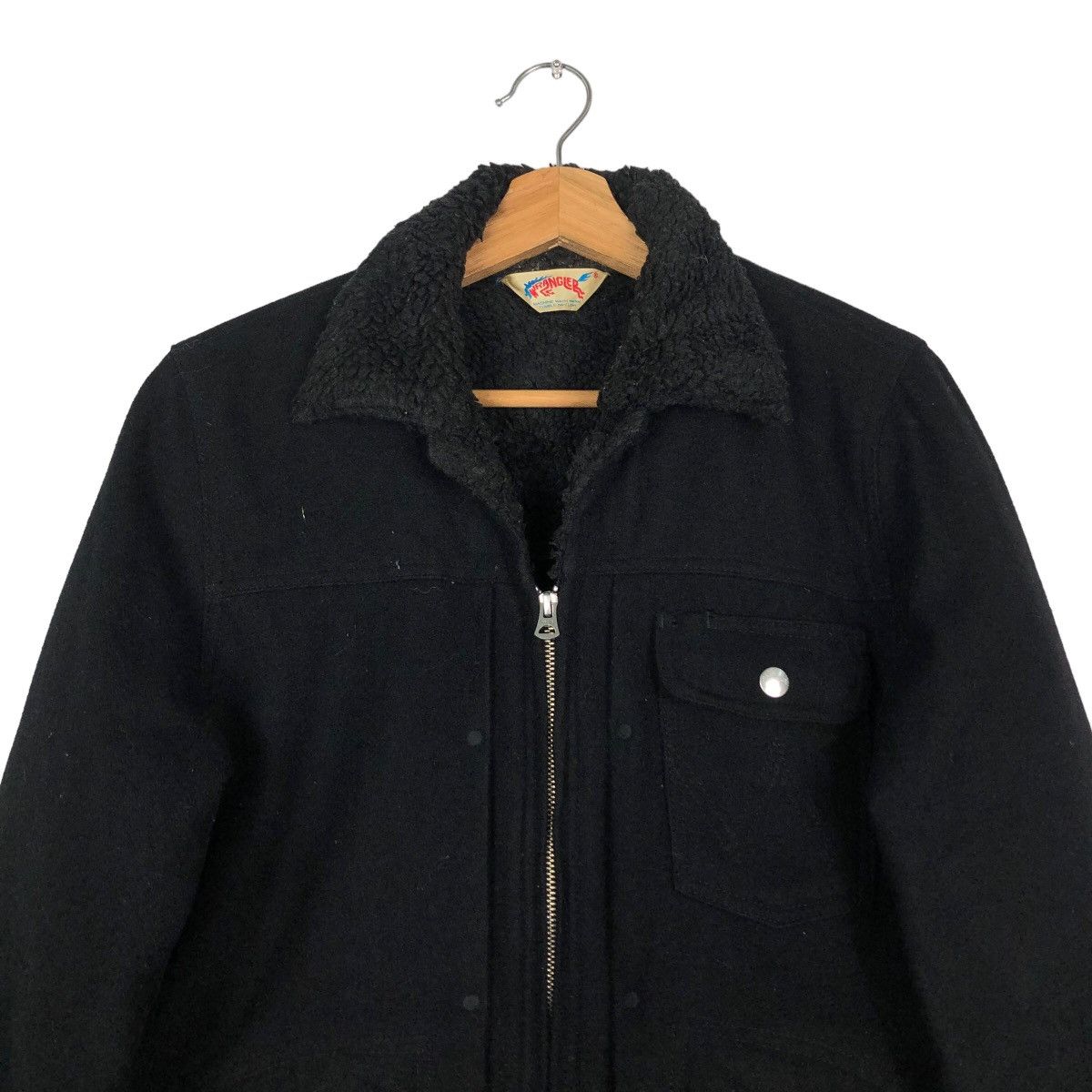 Japanese Brand 🔥Vintage Biker Jacket Wrangler USA Rich Black Bondage Size US M / EU 48-50 / 2 - 2 Thumbnail