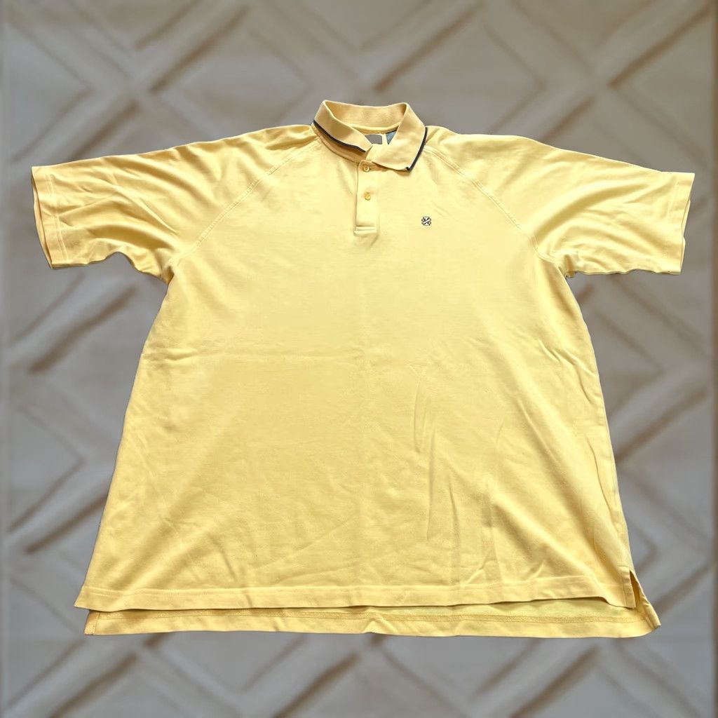 Izod VINTAGE Izod Polo Shirt Mens XL Yellow Short Sleeve Pima Cotton Preppy Rugby Collared Size US XL / EU 56 / 4 - 1 Thumbnail