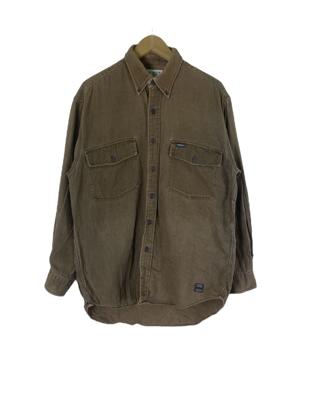 Vintage Japanese Brand Natural Project Duck Canvas LS Shirt