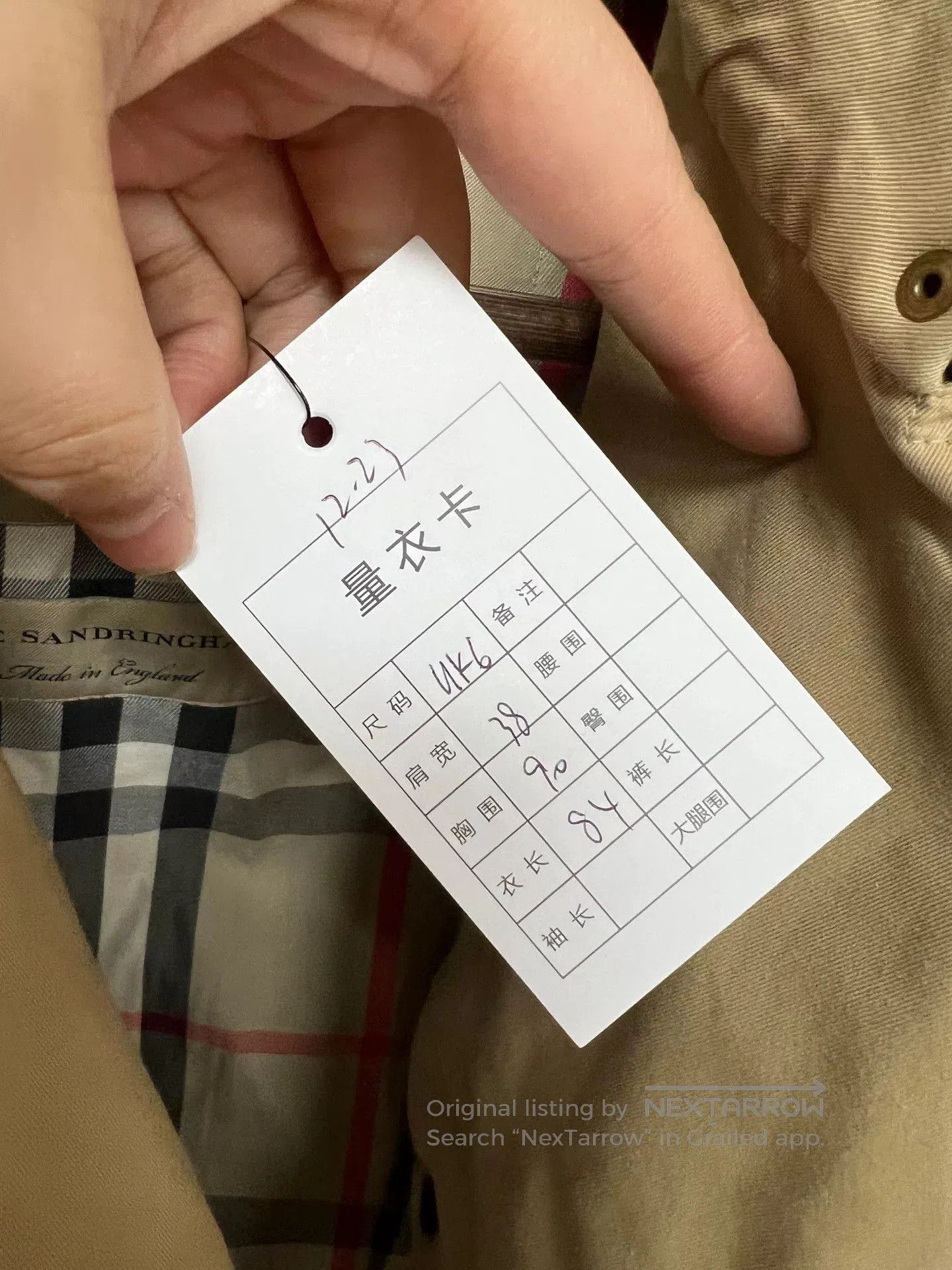 Burberry burberry check trench coat in beige. Size M / US 6-8 / IT 42-44 - 5 Thumbnail