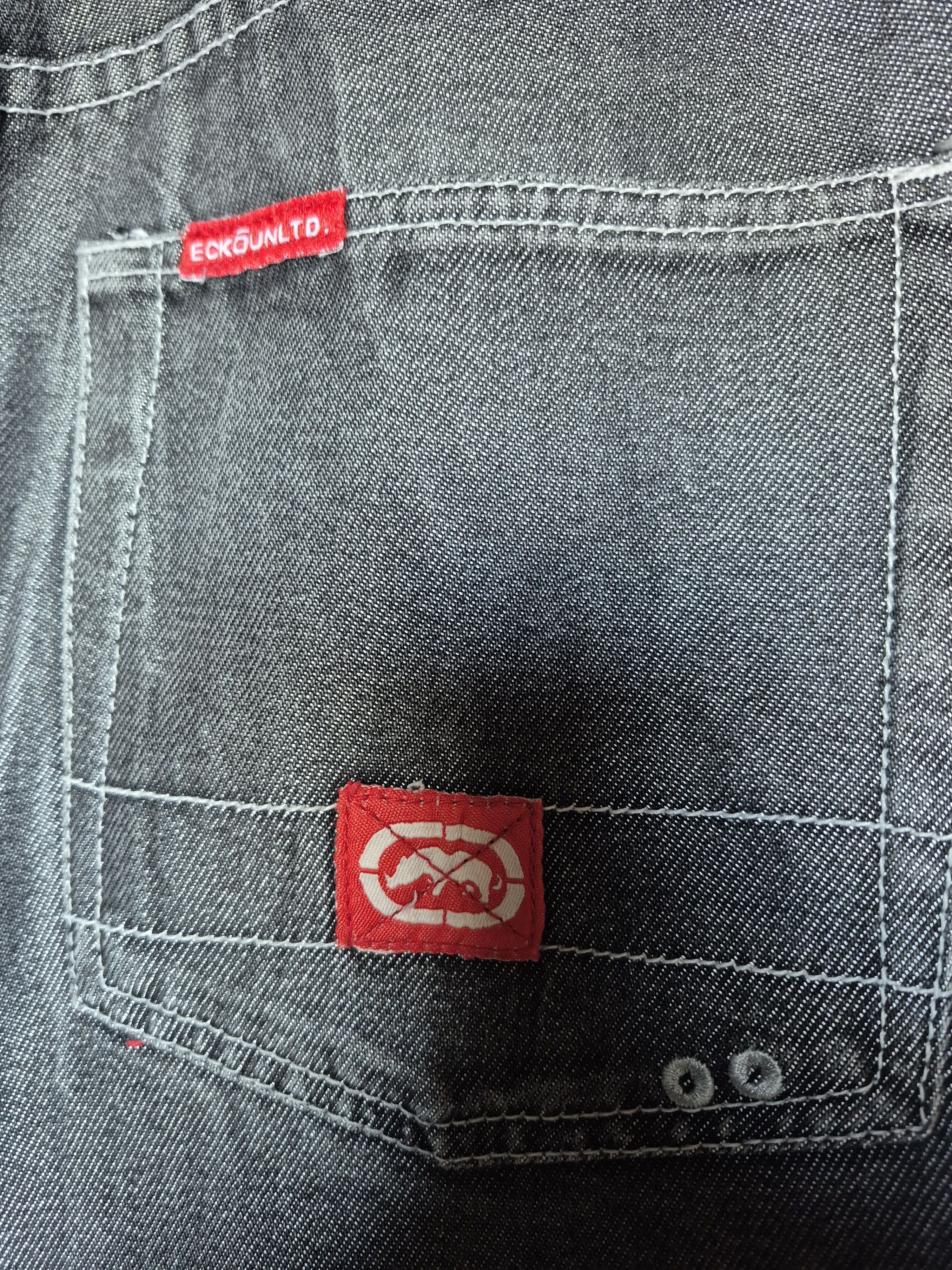 Ecko Unltd. Ecko Unltd jeans silver metallic baggy pants Y2K 5th An Size US 26 / EU 42 - 16 Thumbnail