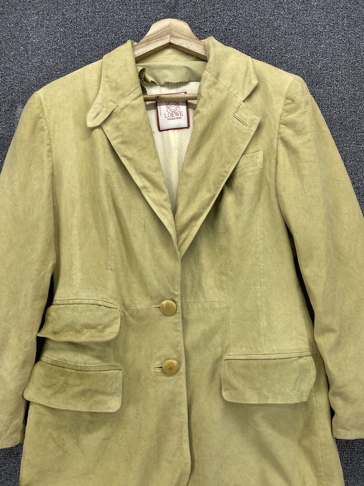 Loewe Vintage Loewe Madrid Leather Blazer Coats Jacket Size M / US 6-8 / IT 42-44 - 5 Thumbnail