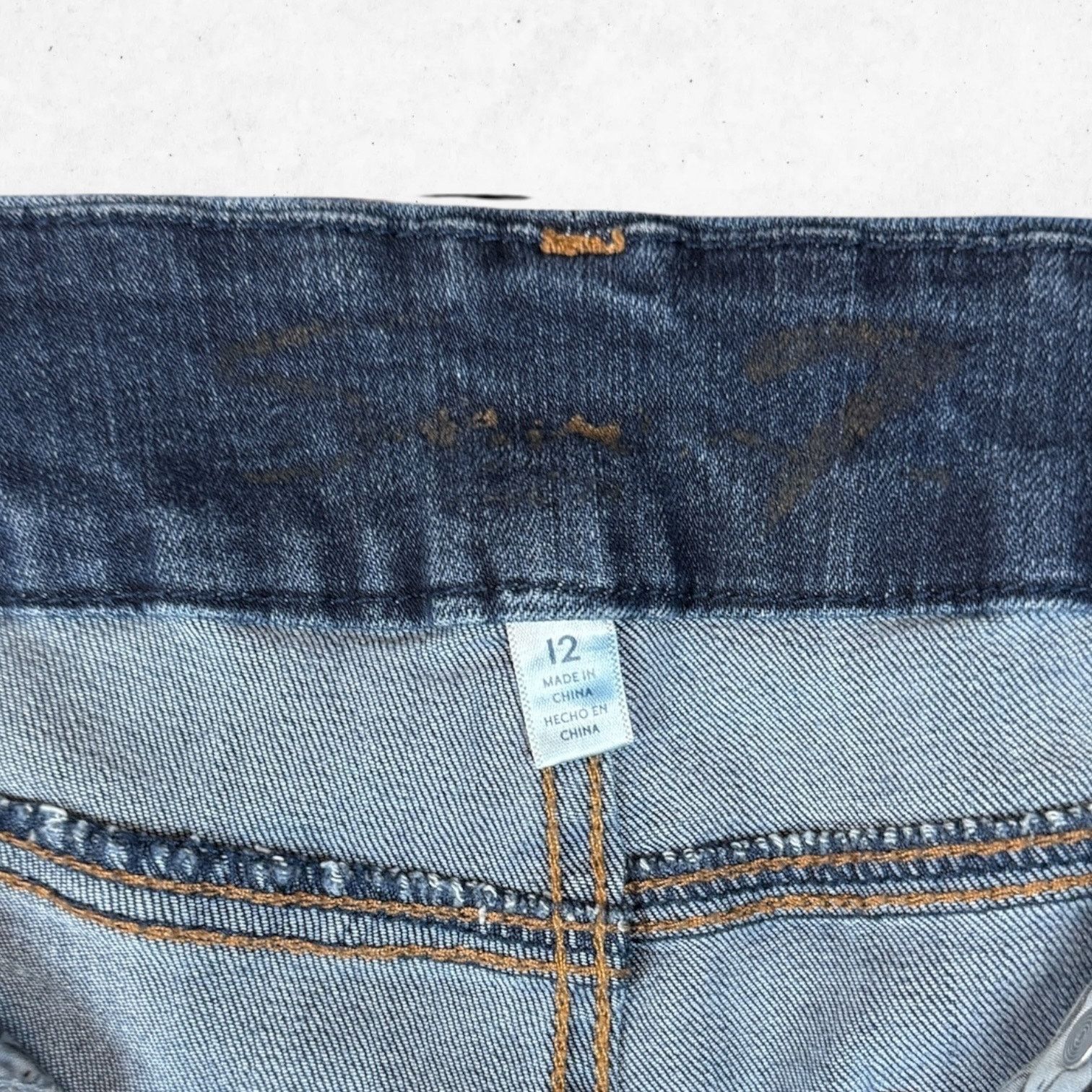 Seven 7 Seven 7 High Rise Skinny Jeans Women's Size 12 Stretch Blue Size 34" / US 12 / IT 48 - 5 Thumbnail
