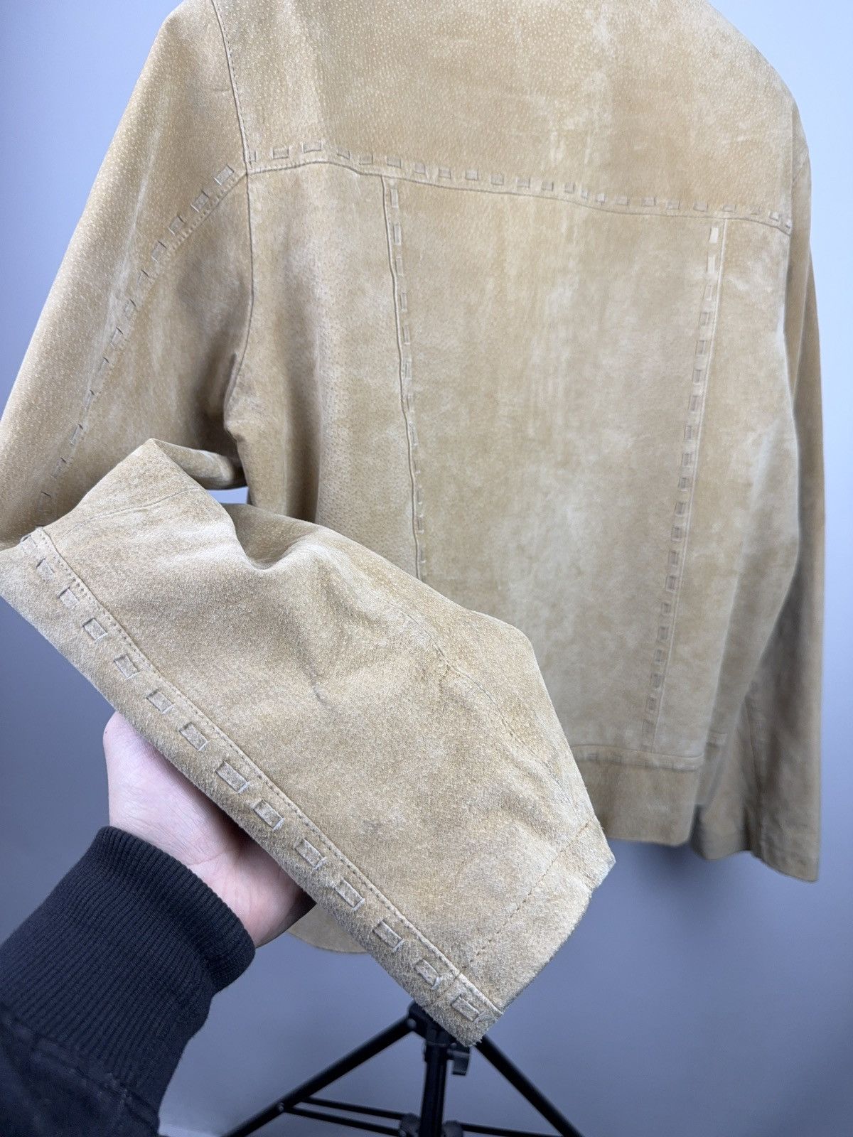 Vintage Vintage 90s Avant Garde Leather Biker MOTO Y2K Jacket Size US M / EU 48-50 / 2 - 14 Thumbnail