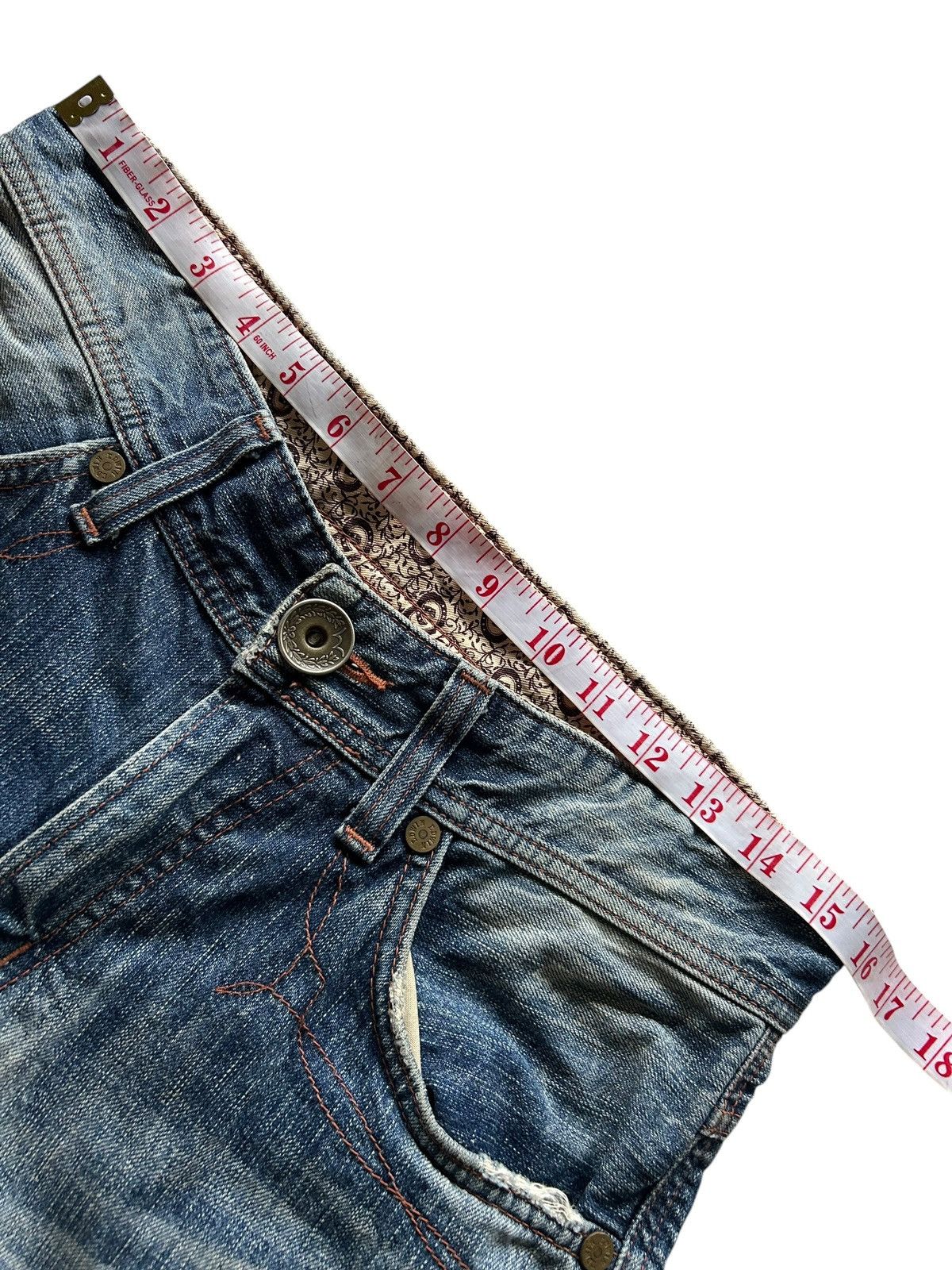 Edwin × If Six Was Nine × Kapital Rare Edwin Blue Trip Mud Wash Denim Jeans☠️☠️ Size US 31 - 17 Thumbnail