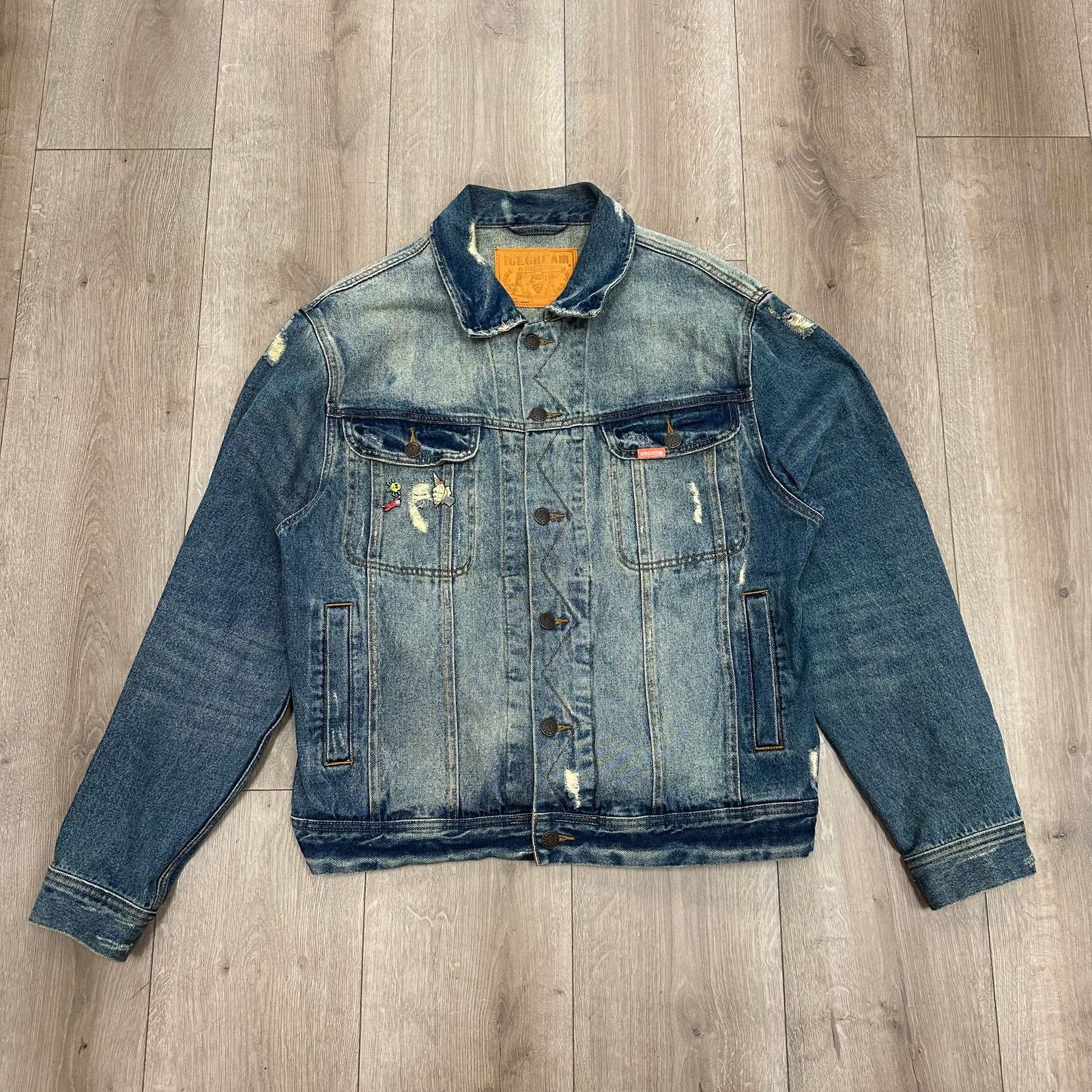 Icecream SS22 Icecream Mamba Denim Jacket Blue Wash sizer XL B23 Size US XL / EU 56 / 4 - 1 Thumbnail