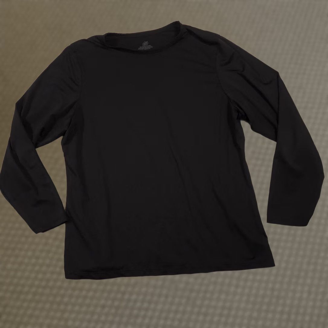 Vintage Chill Chasers Shirt Womens 2X Black Stretch Tagless Base Layer Long Johns Thermal Long Sleeve T-Shirt Size XXL / US 16-18 / IT 52-54 - 1 Thumbnail