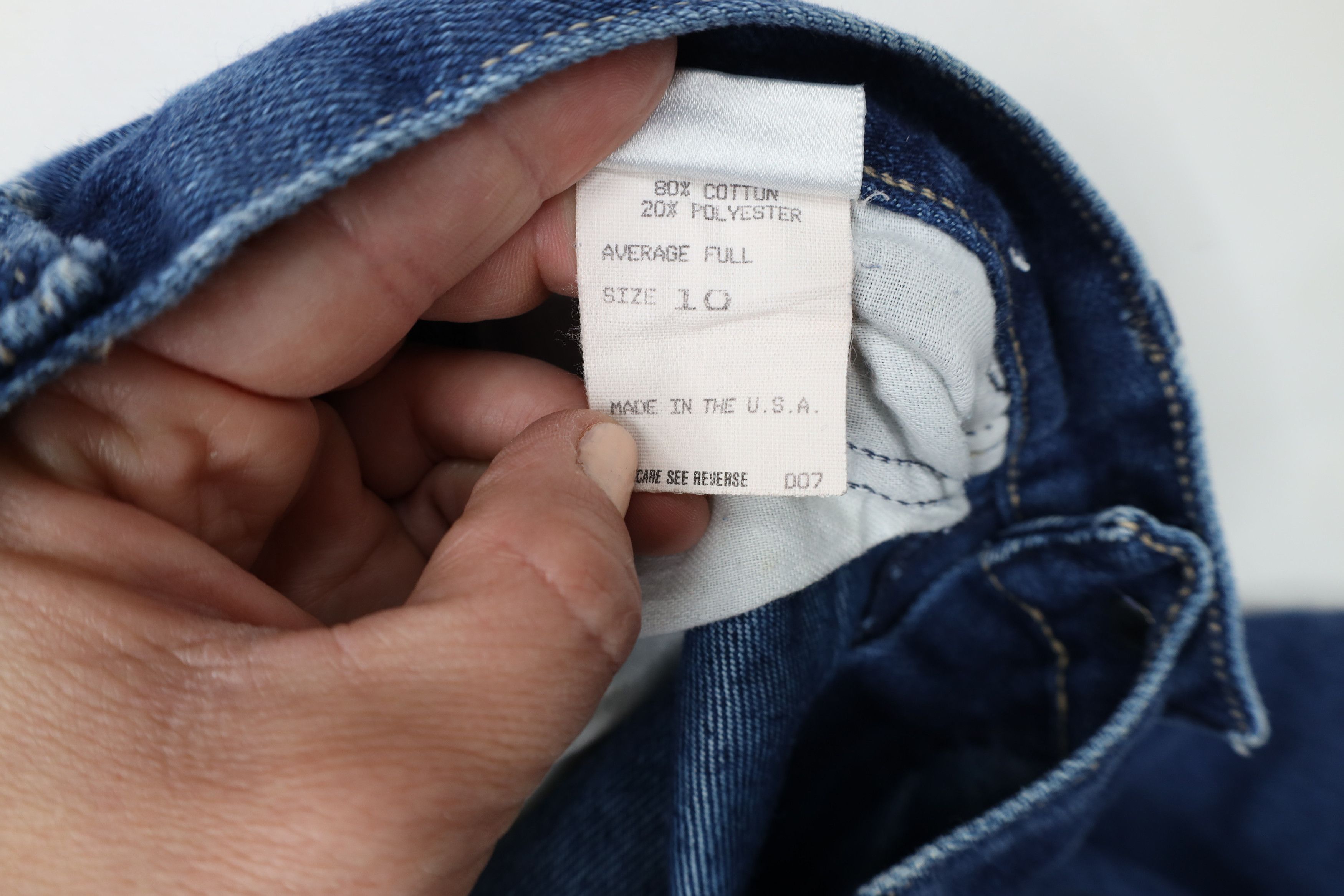 Vintage Vintage 70s Streetwear Tapered Leg Denim Jeans Blue USA Size 32" / US 10 / IT 46 - 10 Thumbnail