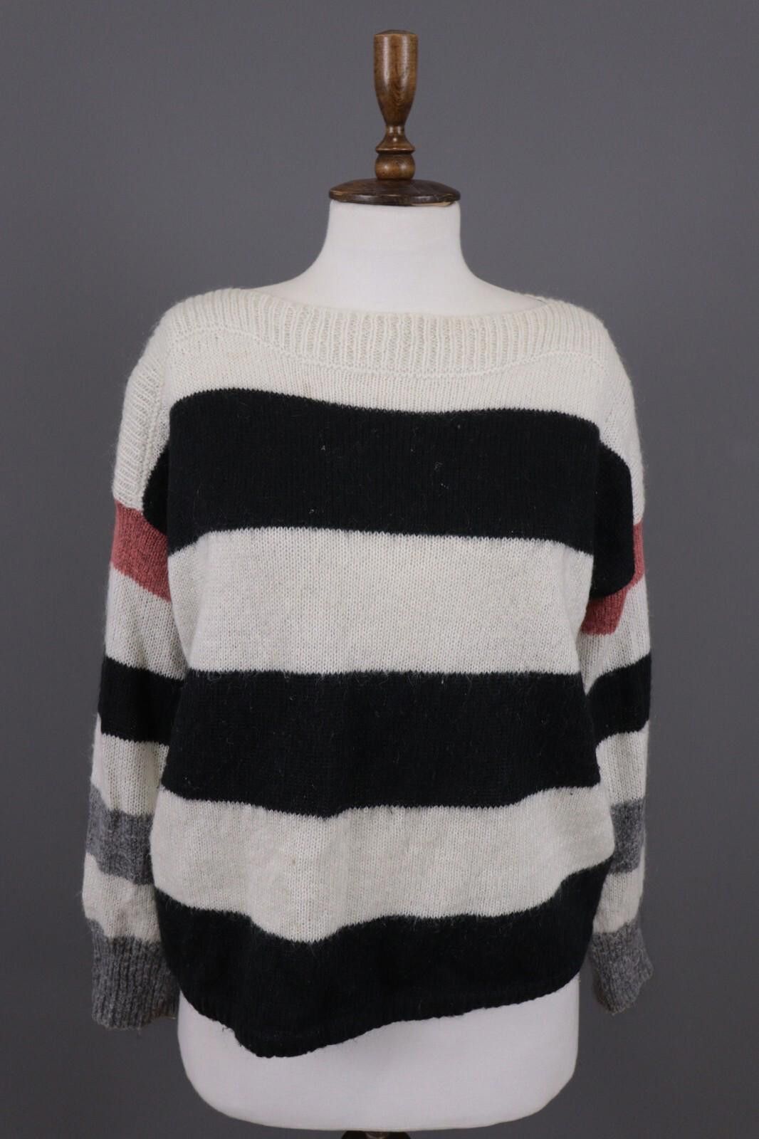 Allsaints All Saints Multicolor Striped Mohair Knit Sweater Size S Size S / US 4 / IT 40 - 1 Thumbnail