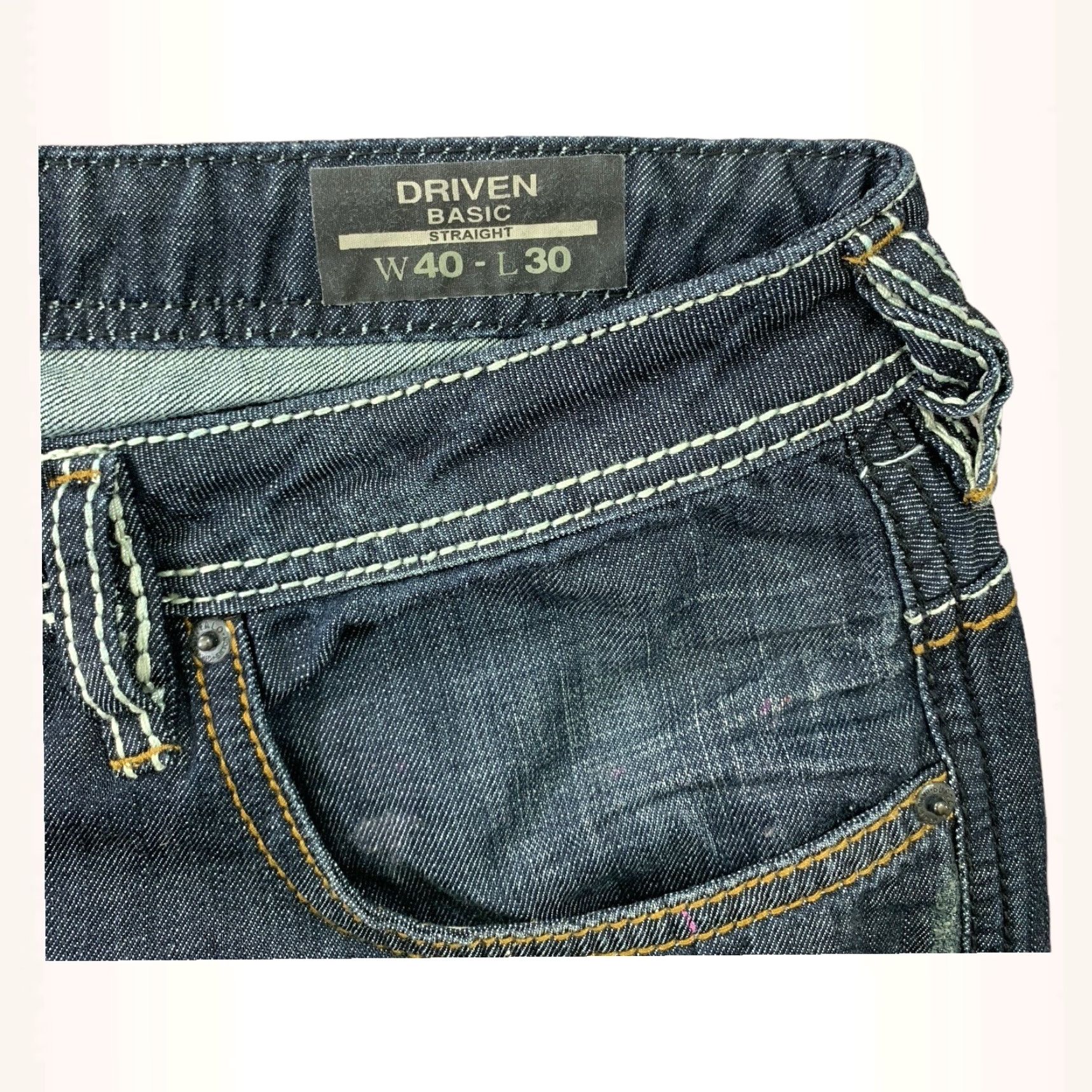 Buffalo David Bitton Buffalo David Bitton Jeans Mens 40x31 Blue Driven Basic Relaxed Whiskered Size US 40 / EU 56 - 4 Thumbnail