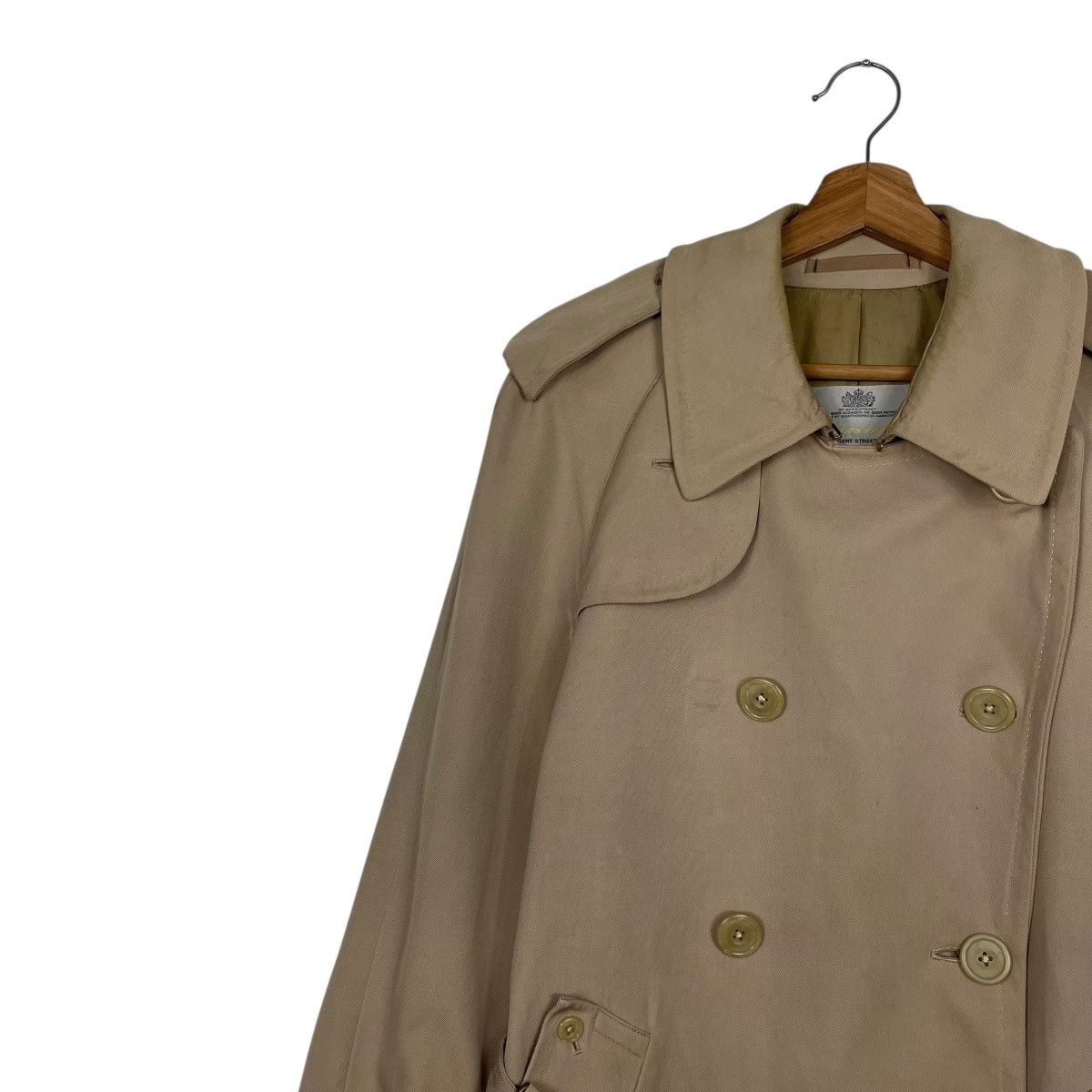 Aquascutum Vtg Aquascutum Double Breasted Showerproof Trenchcoat Size M / US 6-8 / IT 42-44 - 7 Thumbnail