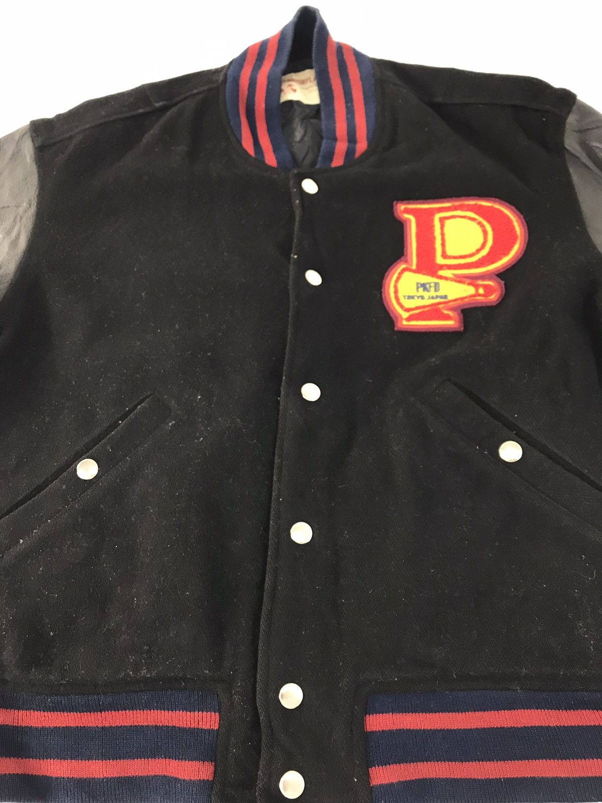 Leather Rare Prankish Flandre Tokyo Varsity Jacket Leather Sleeve Size US M / EU 48-50 / 2 - 3 Thumbnail