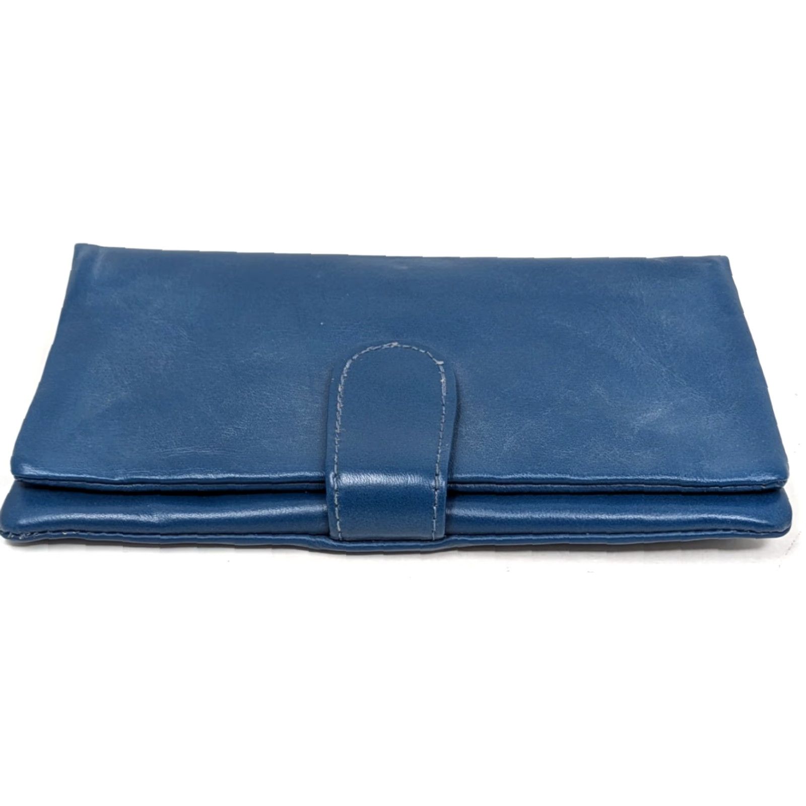 Vintage VINTAGE Victory Blue Genuine Leather Wallet Coin Purse Organizer Pouch Hong Kong Size ONE SIZE - 4 Thumbnail
