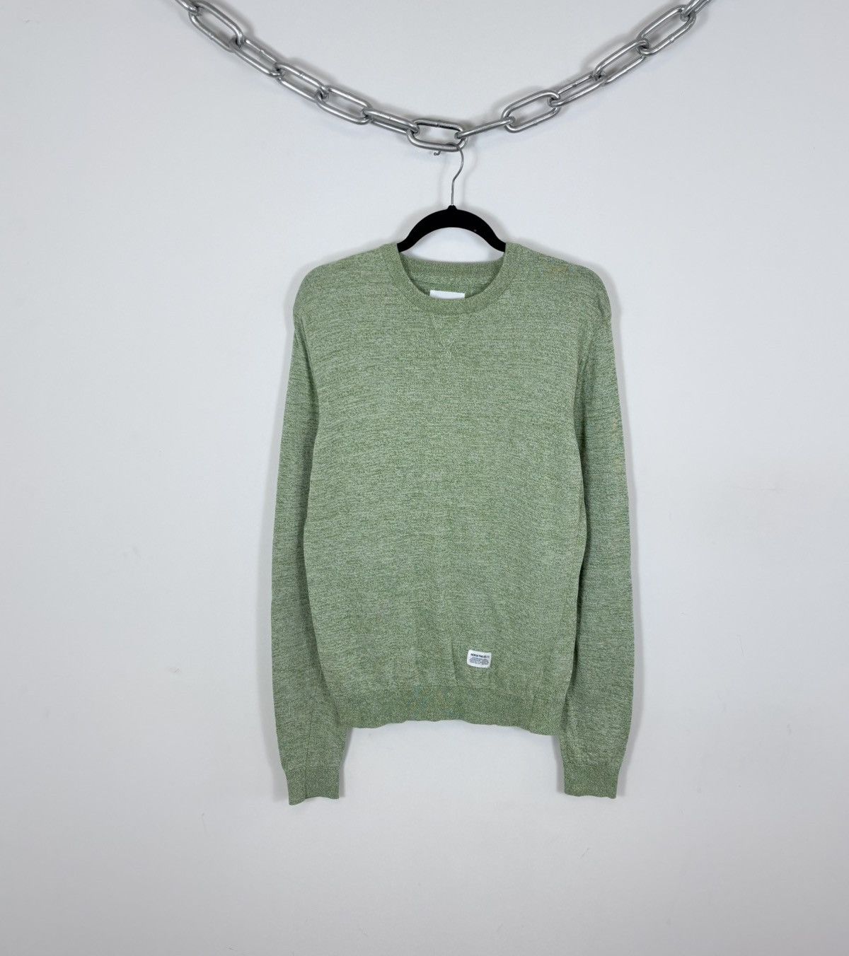 Norse Projects Norse Projects Sigfred Knit Men’s Mint Green Cotton Sweater Size US M / EU 48-50 / 2 - 1 Thumbnail