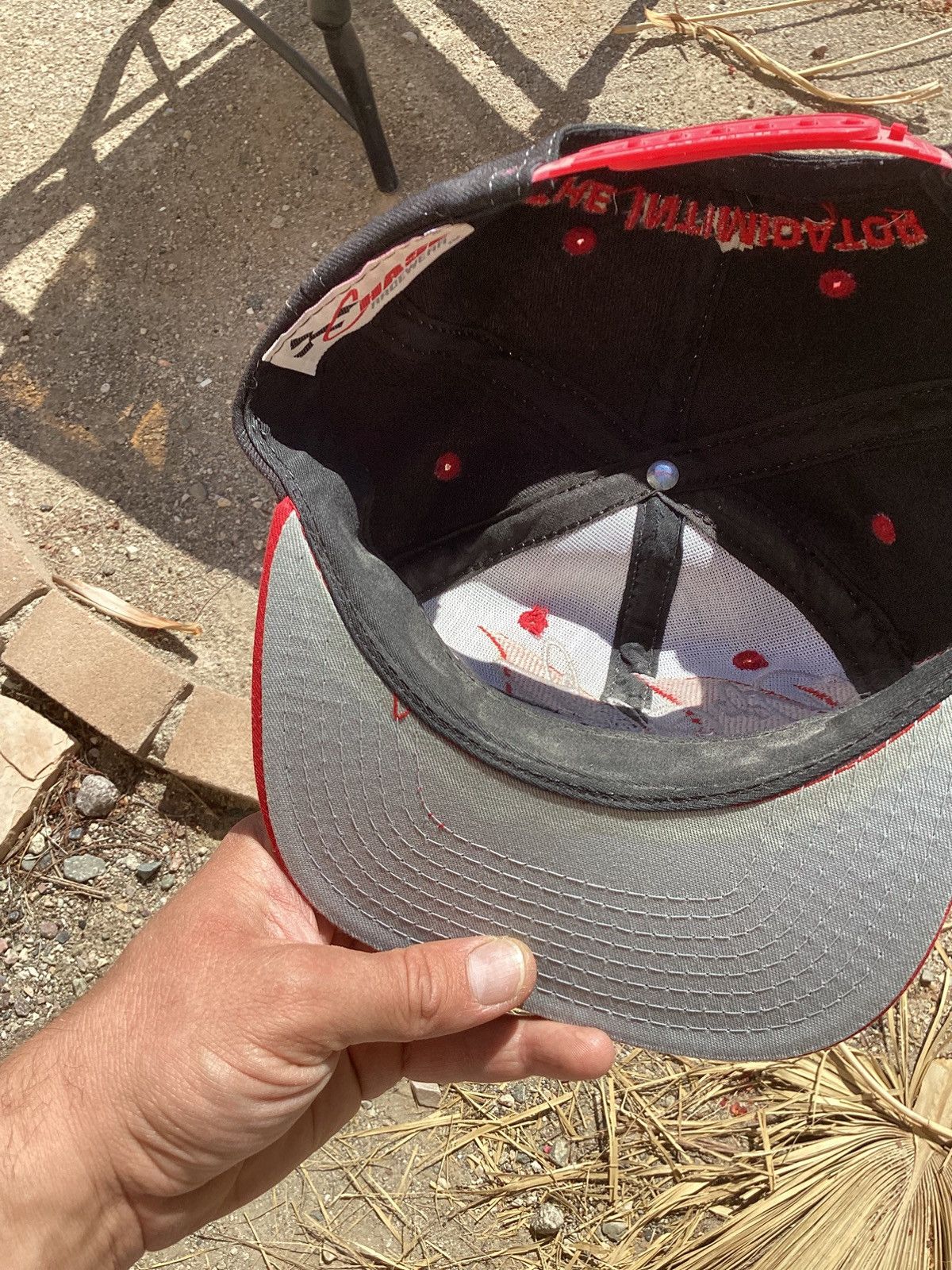 Chase Authentics 90s NASCAR Dale Earnhardt #3 shark tooth Chase authentic hat Size ONE SIZE - 4 Thumbnail