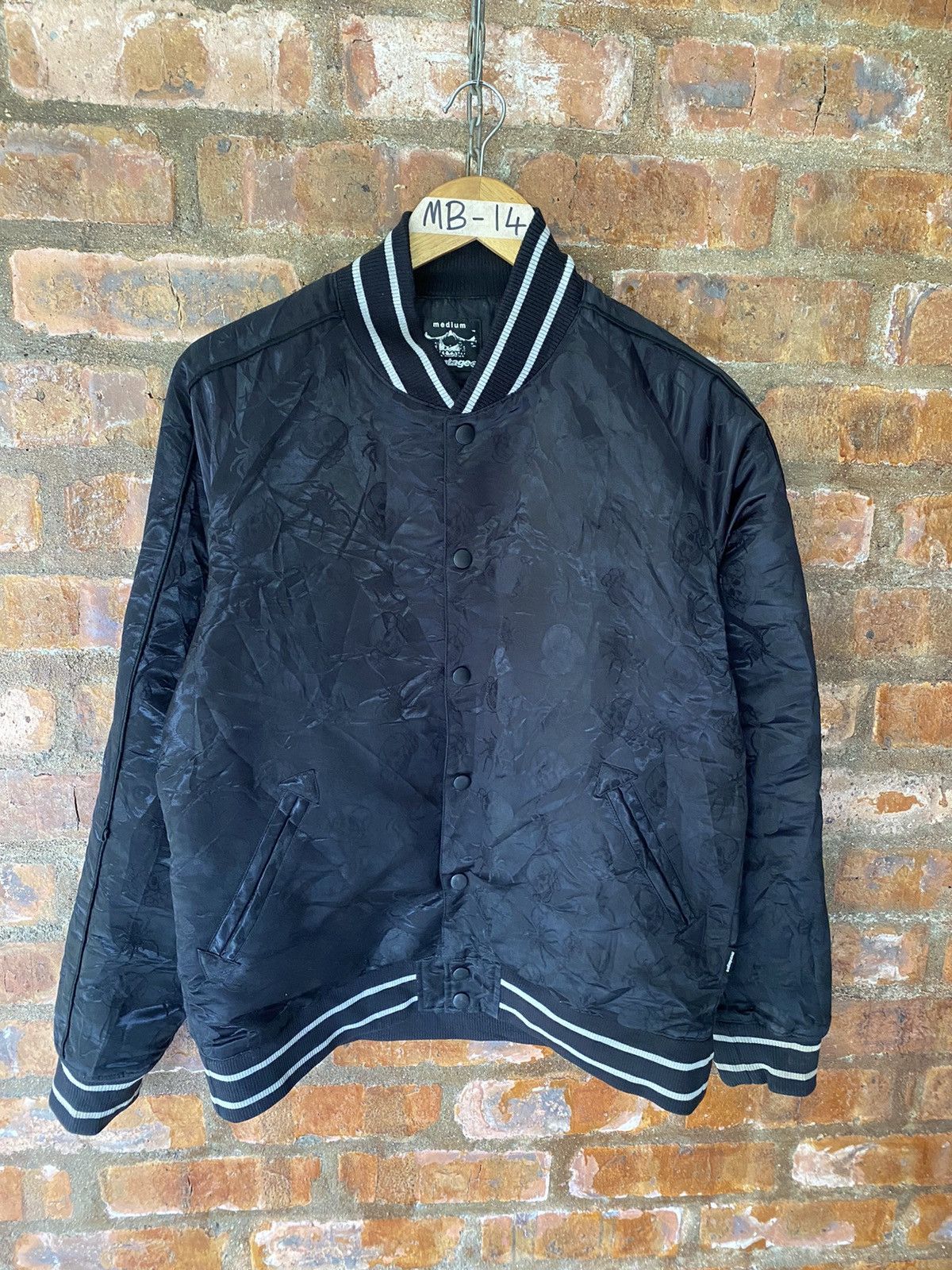 PHENOMENON 2000s Montage Skull and Spider embroidered varsity j Size US M / EU 48-50 / 2 - 2 Thumbnail