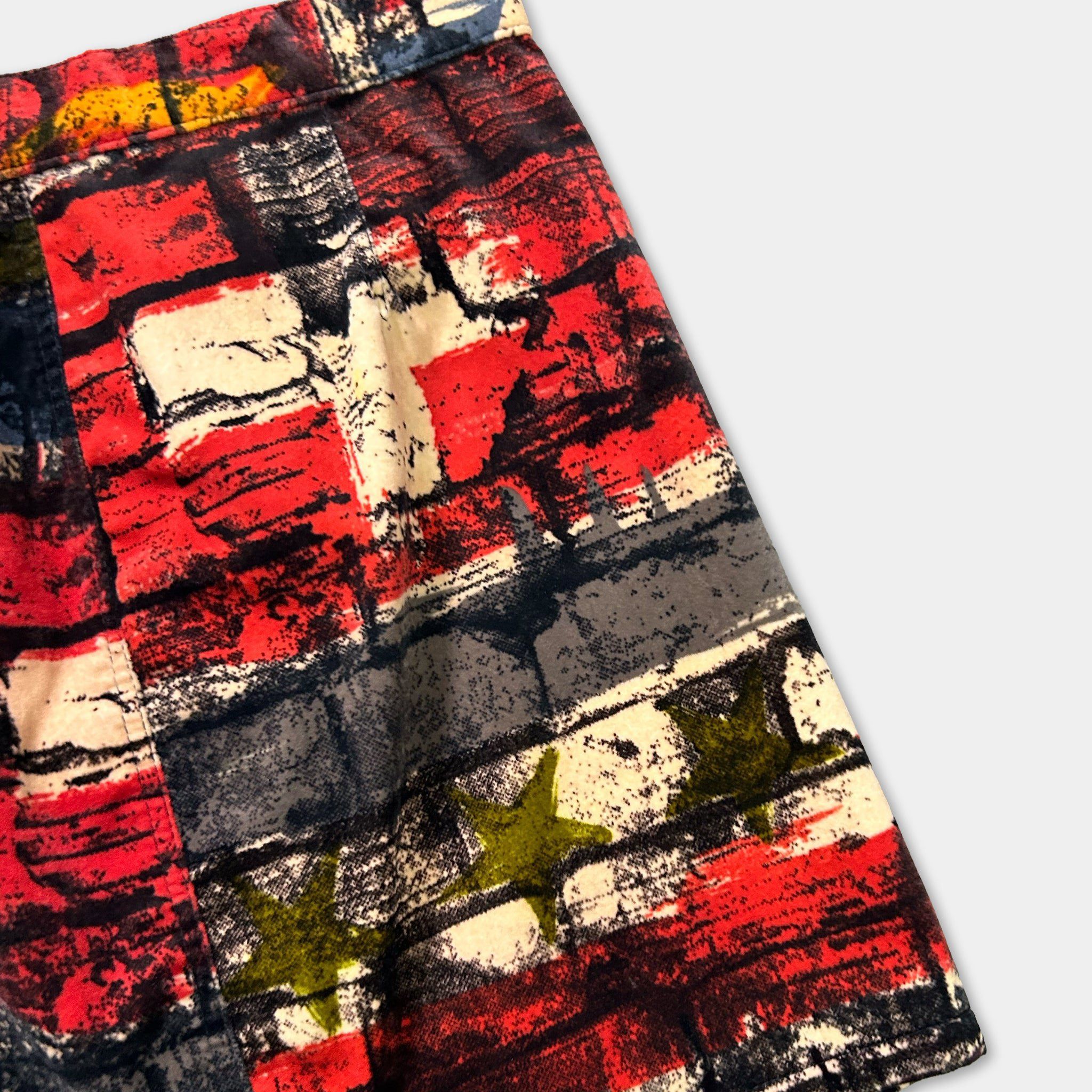 Jean Paul Gaultier Jean Paul Gaultier 1996 Flag Fight Racism Skirt Size 42" / US 20 - 5 Thumbnail