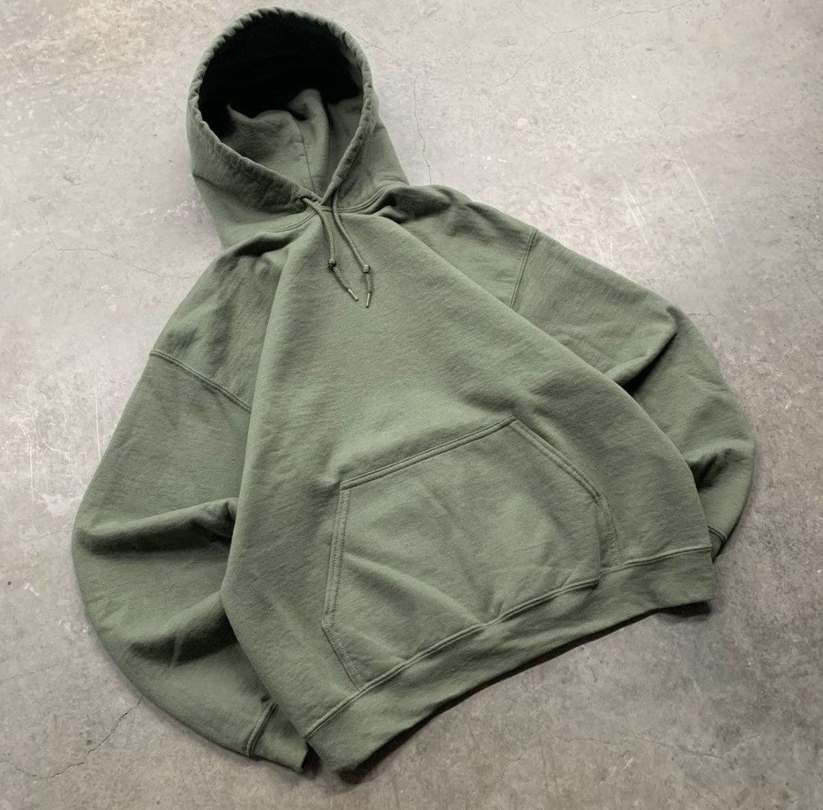 Vintage Vintage Moss Green Essential Blank Hoodie Size US S / EU 44-46 / 1 - 4 Thumbnail