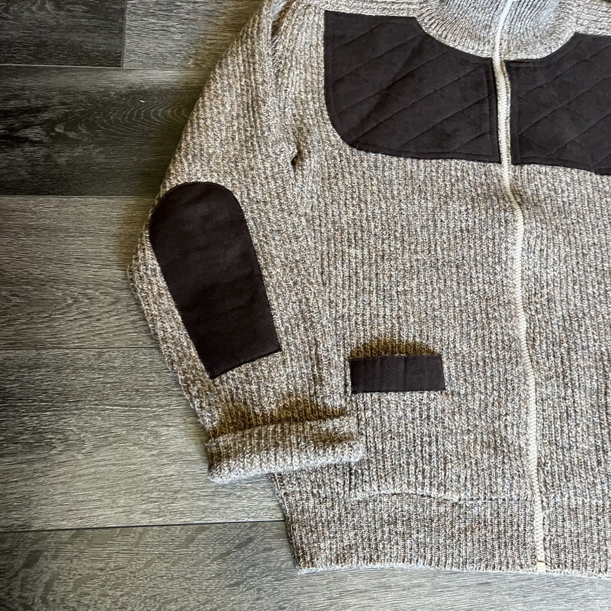 Vintage Vintage Lochaven Scotland Wool Suede Cardigan Zip Up Sweater Size US M / EU 48-50 / 2 - 3 Thumbnail