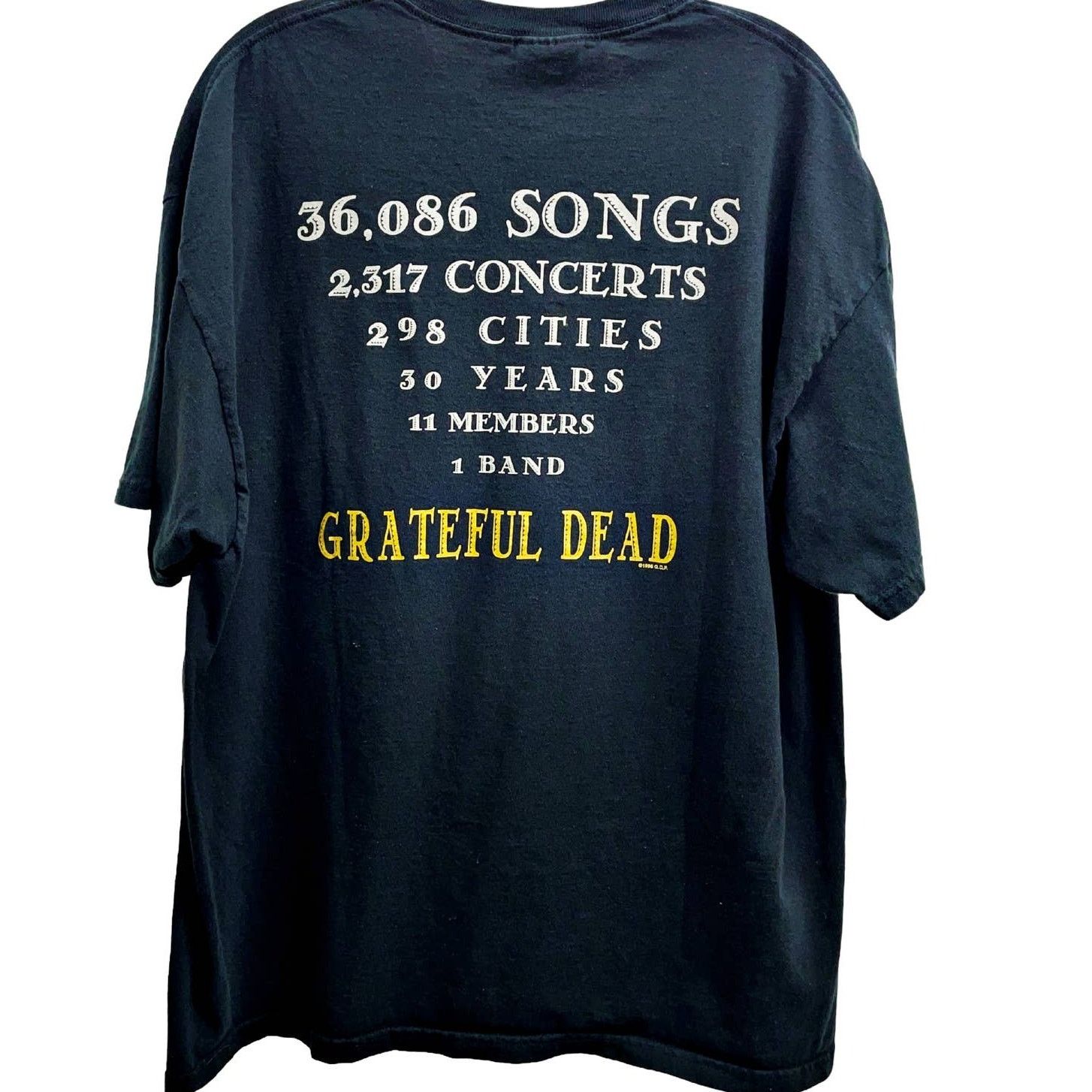 Hanes VTG 1996 Grateful Dead SYF Band Members Concert Tshirt Size US XL / EU 56 / 4 - 3 Thumbnail