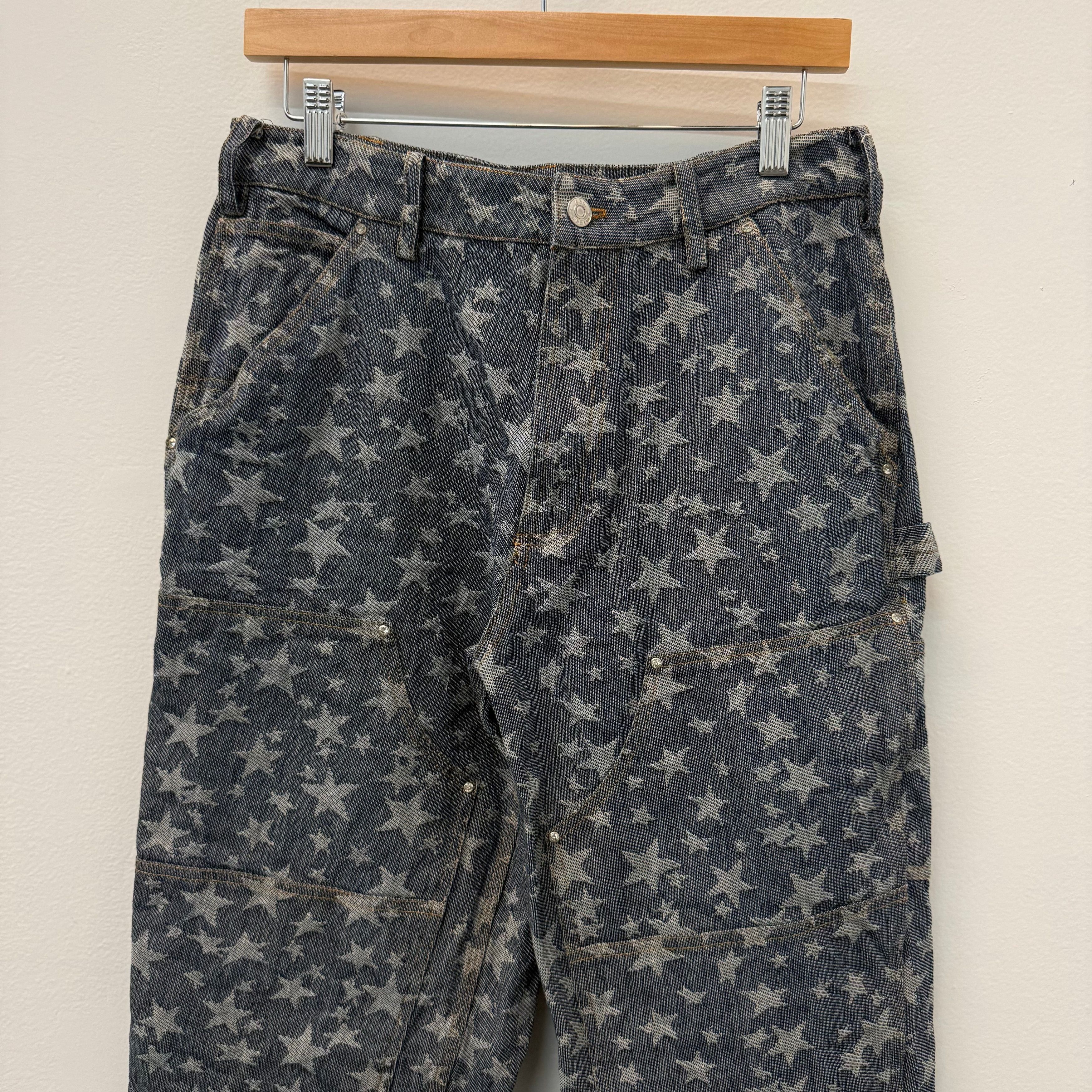 Advisory Board Crystals ABC Star Rivet Double Knee Denim - Size 32 Size US 32 / EU 48 - 3 Thumbnail