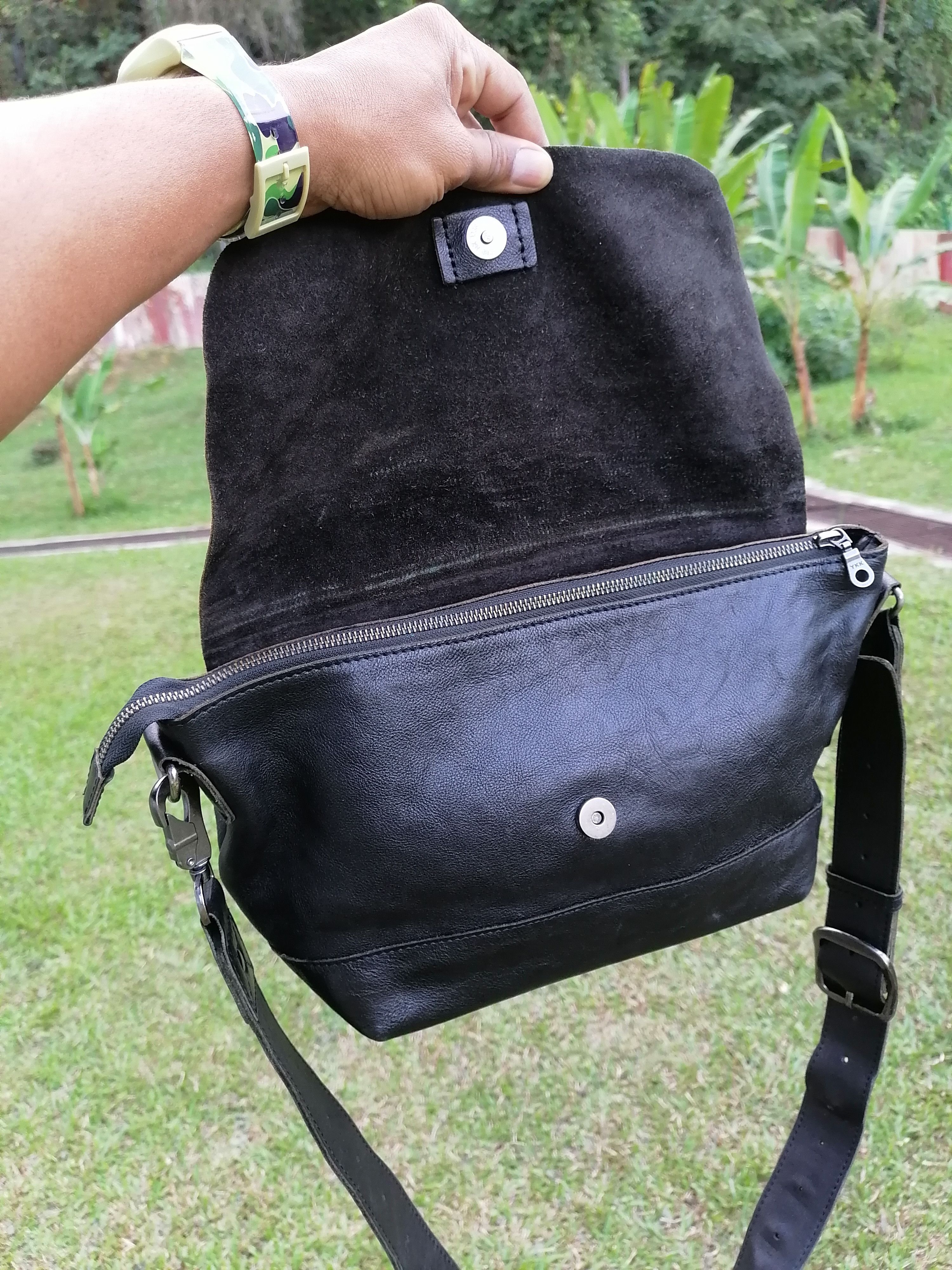 American Rag American Rag Cie Leather Craft Black Crossbody Bag Size ONE SIZE - 7 Thumbnail