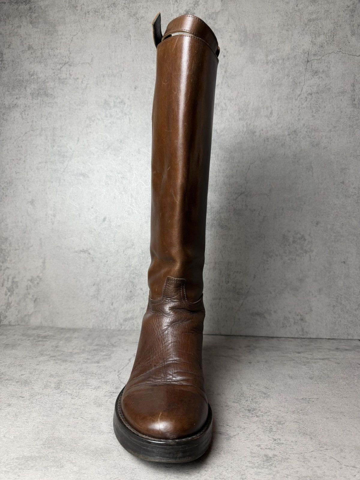 Ann Demeulemeester ANN DEMEULEMEESTER - F/W04 - COGNAC STAN RIDING BOOTS Size US 8 / IT 38 - 2 Thumbnail
