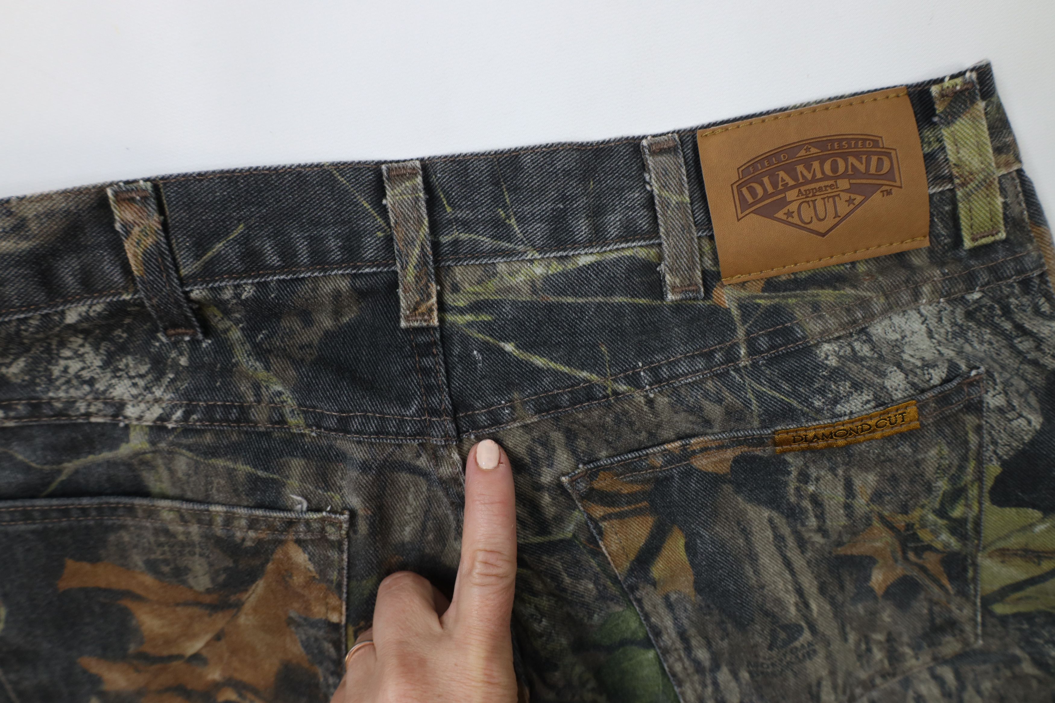 Vintage Vintage 90s Streetwear Camouflage Wide Leg Denim Jeans Size US 32 / EU 48 - 13 Thumbnail