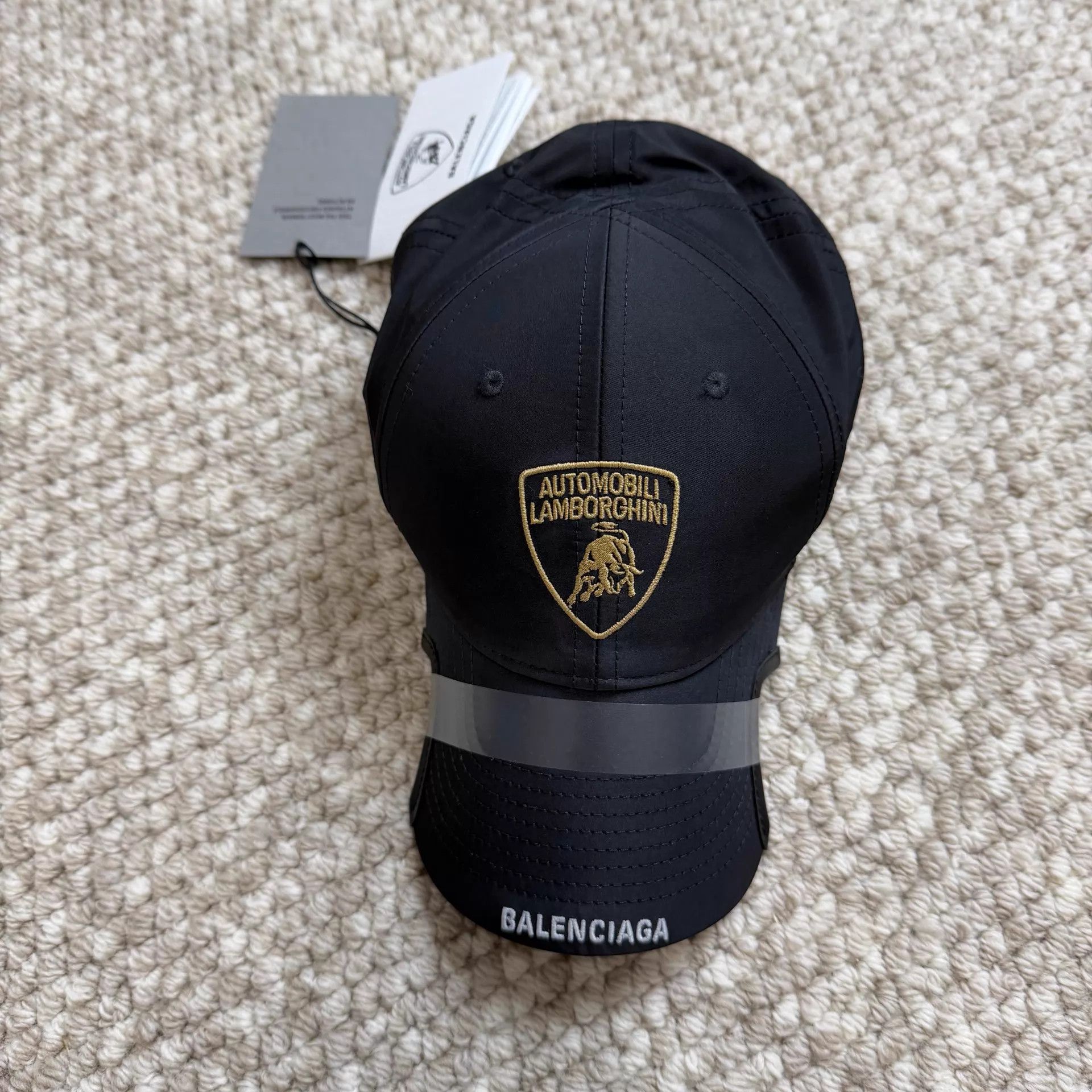 Balenciaga Balenciaga unisex polyester visor cap black L Size ONE SIZE - 1 Thumbnail