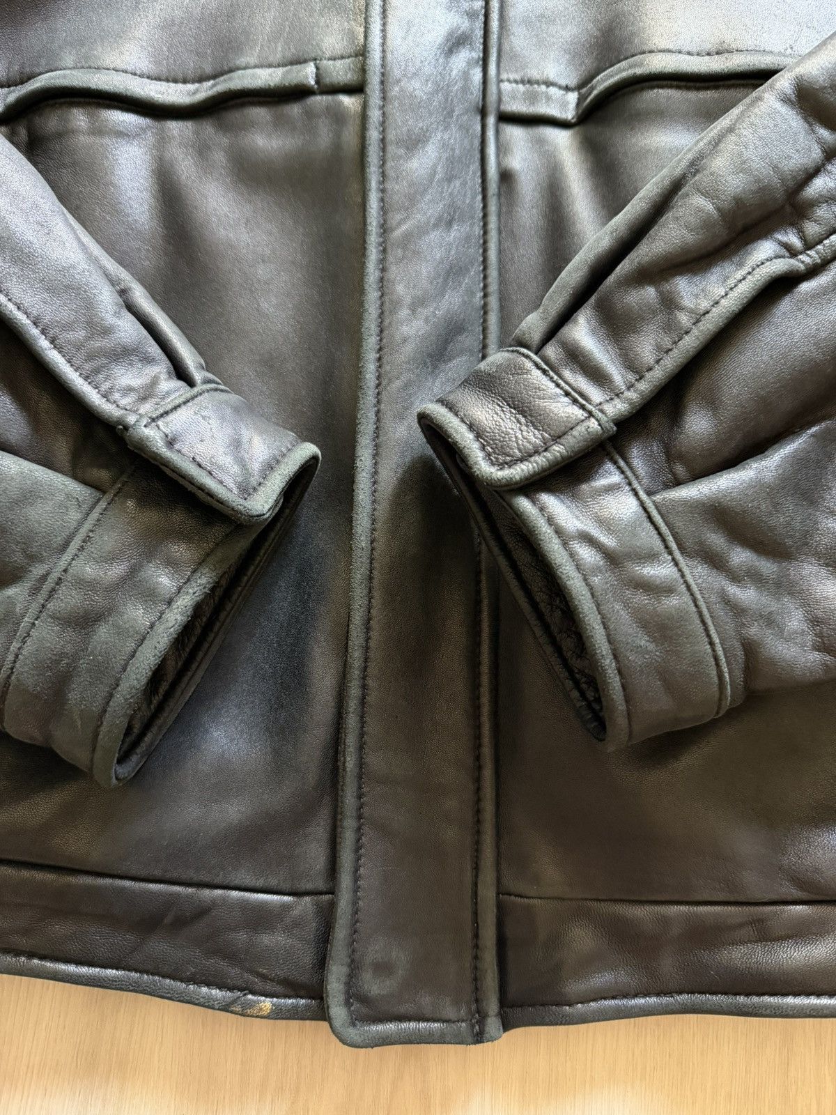 Kenneth Cole Vintage Kenneth Cole Reaction Classic Leather Bomber Sz M Size US M / EU 48-50 / 2 - 9 Thumbnail