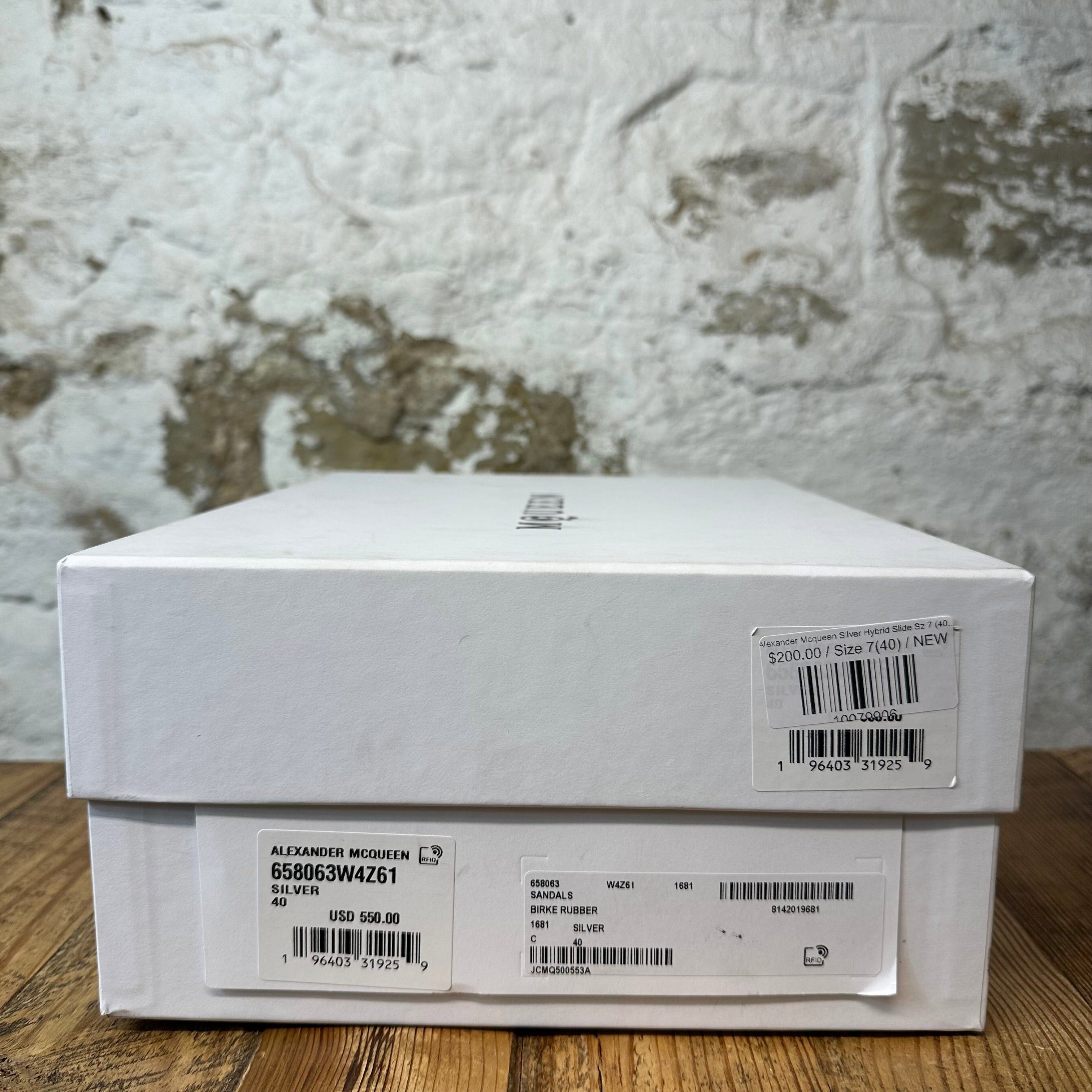 Alexander McQueen Alexander McQueen Silver Hybrid Slide Sz 7 (40) DS Size US 7 / EU 40 - 7 Thumbnail