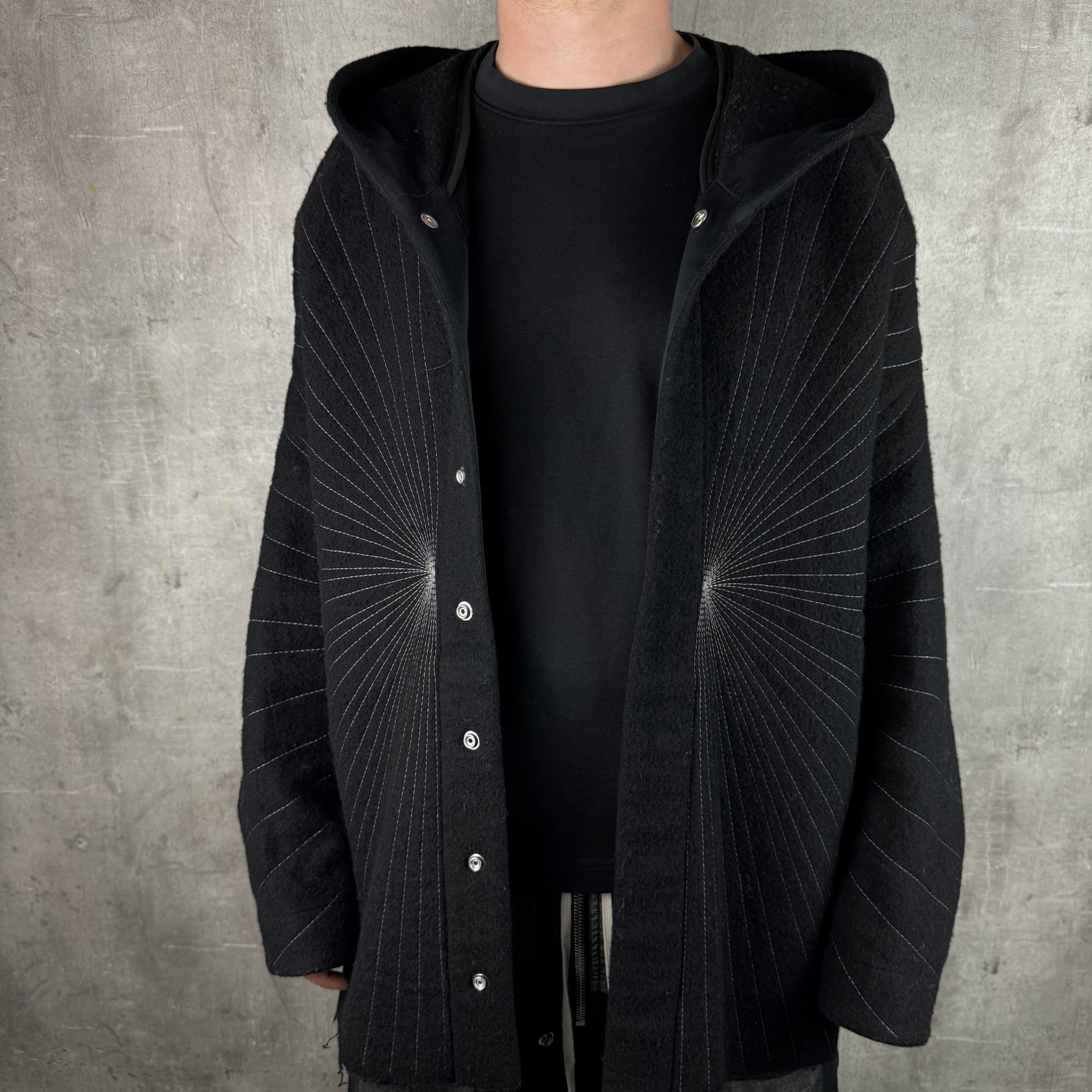 Rick Owens RICK OWENS FW23 LUXOR Peter Jacket Radiance Embroidery Black Size US S / EU 44-46 / 1 - 2 Thumbnail
