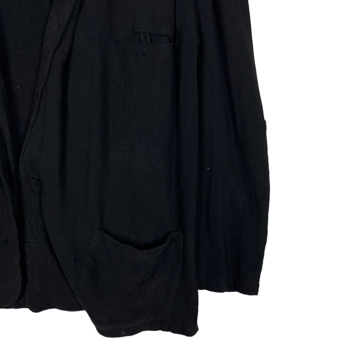 Yohji Yamamoto 🔥 80s Y's YOHJI YAMAMOTO COTTON BUTTON LESS CARDIGAN JACKET Size US M / EU 48-50 / 2 - 5 Thumbnail
