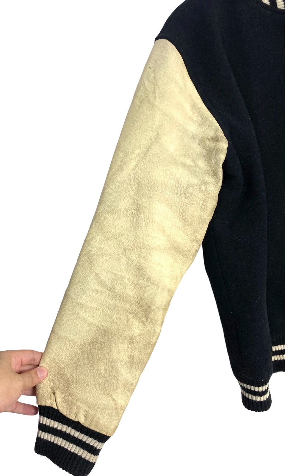 Vintage Rare‼️ Vintage Real Words Wool Cowhide Varsity Size US M / EU 48-50 / 2 - 9 Thumbnail